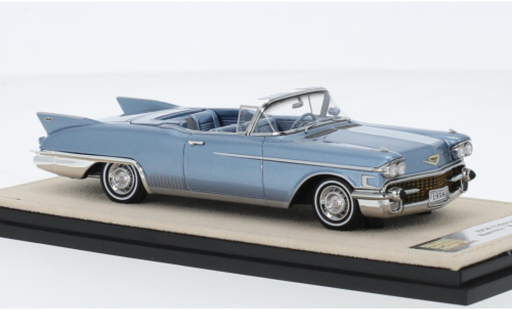 Cadillac Eldorado 1/43 Stamp Models Biarritz Raindrop metallic blauw clair 1958 modelauto