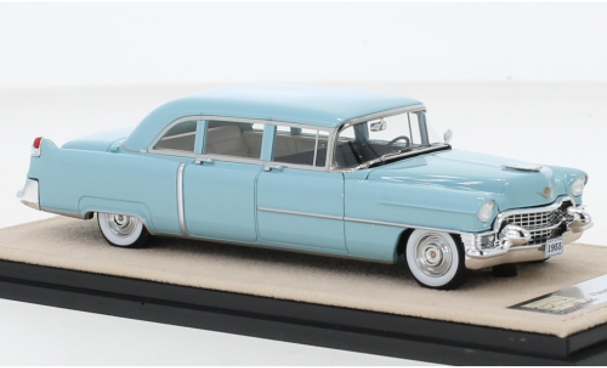 Cadillac Fleetwood 1/43 Stamp Models 75 Sedan blauw clair 1955 modelauto
