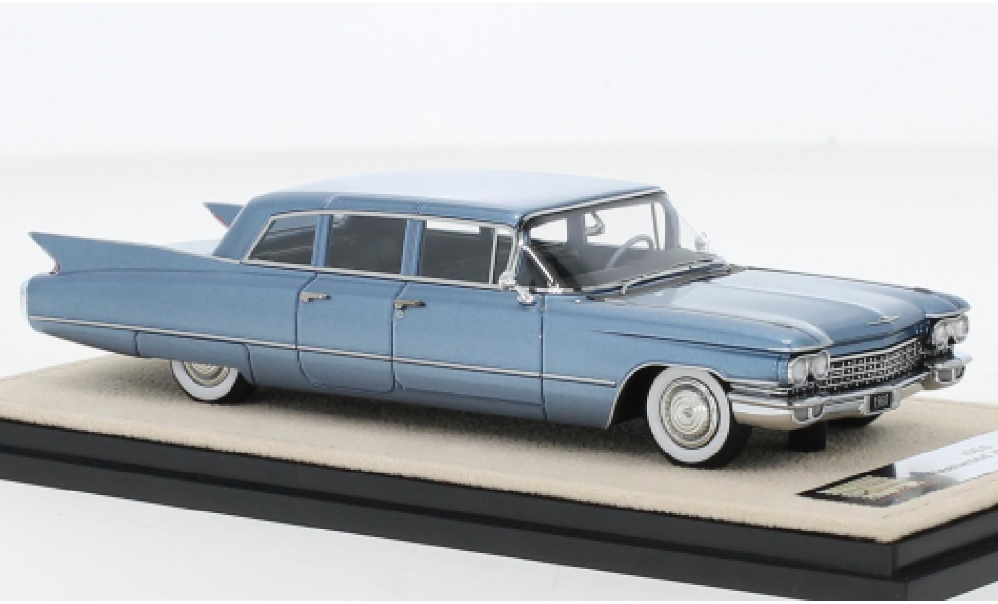 Cadillac Fleetwood 1/43 Stamp Models 75 Sedan metallic blauw 1960 modelauto