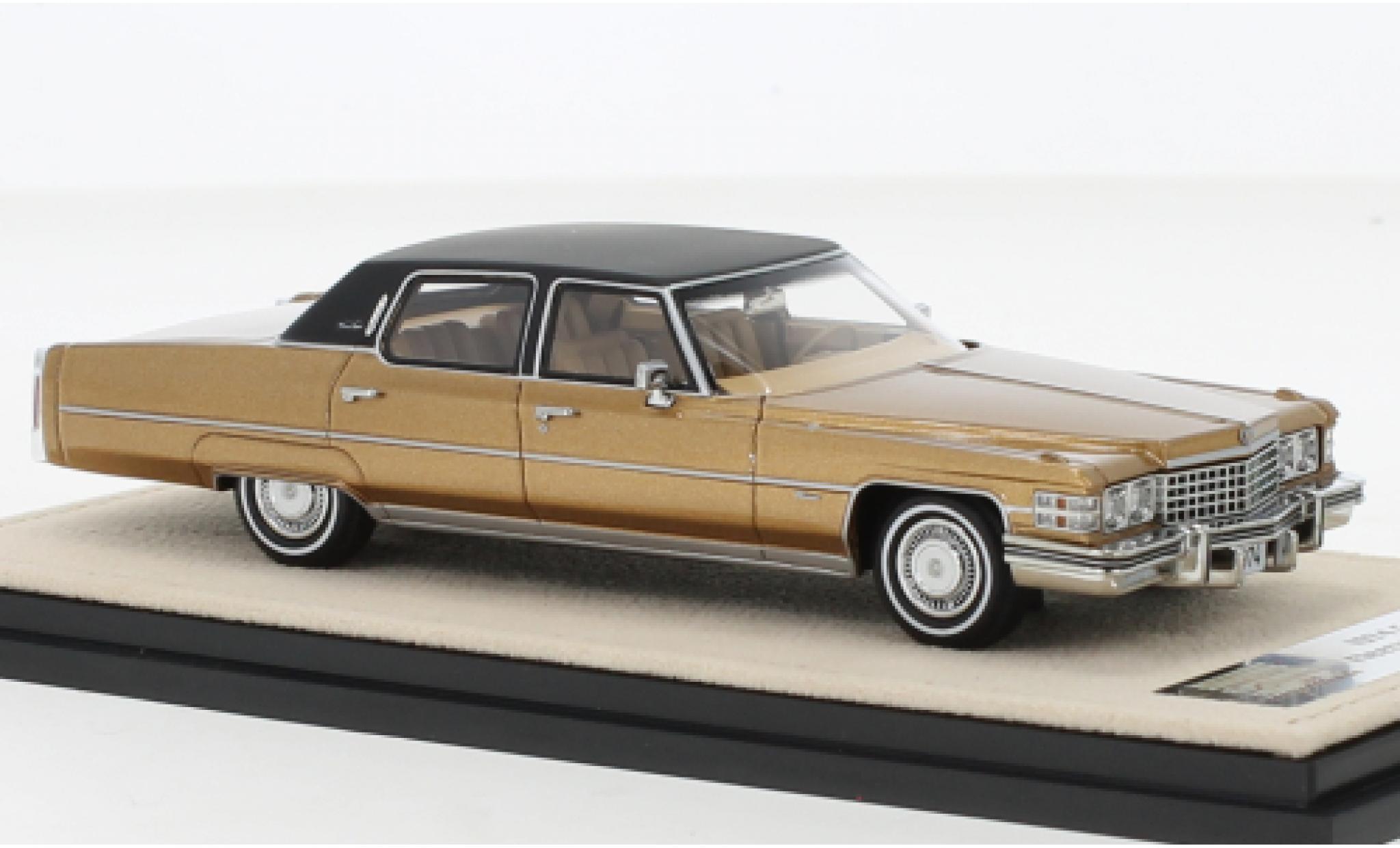 Cadillac Fleetwood 1/43 Stamp Models Brougham metallic bruin 1974 modelauto