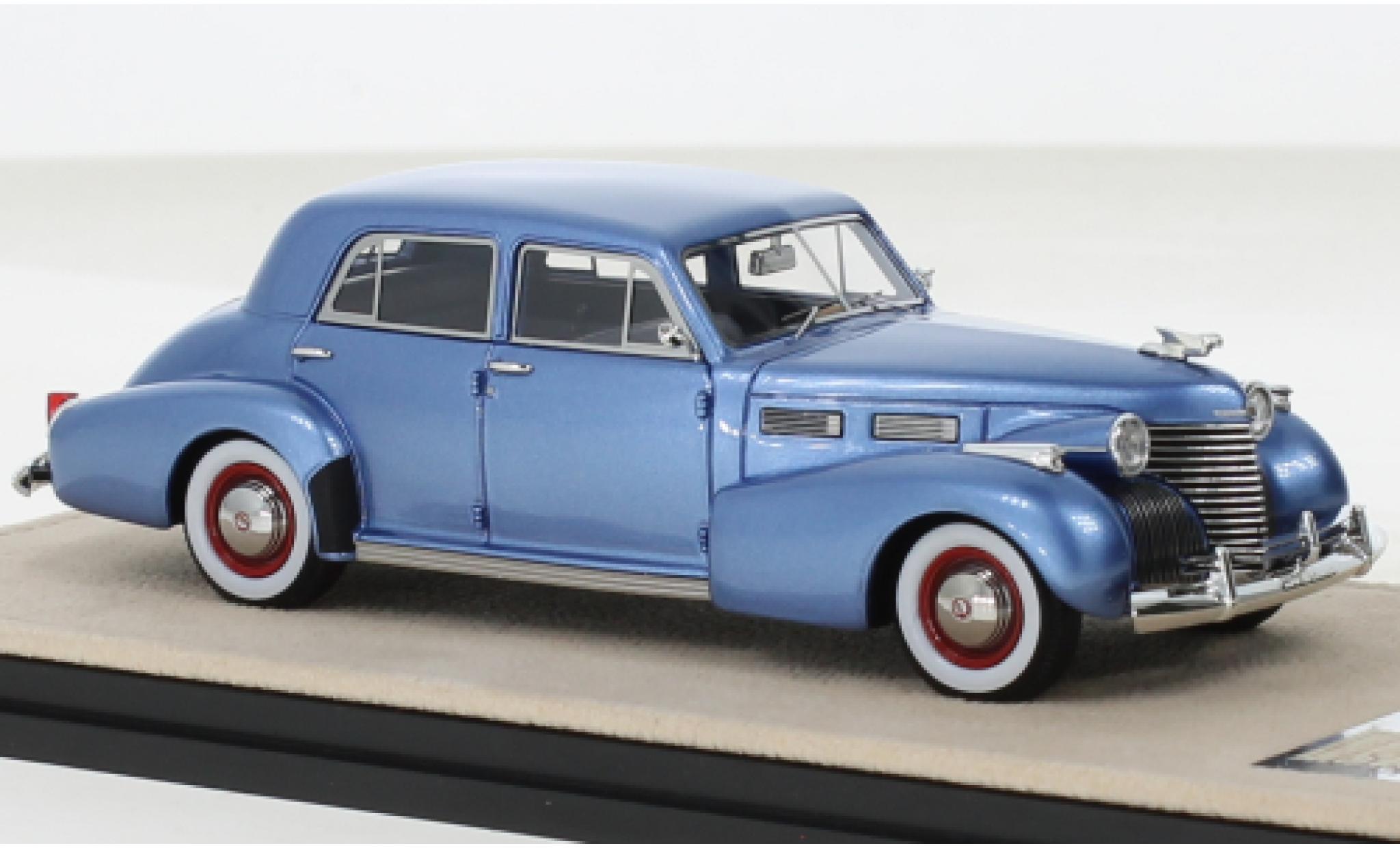 Cadillac Fleetwood 1/43 Stamp Models Sixty Special metallic blauw clair 1940 modelauto