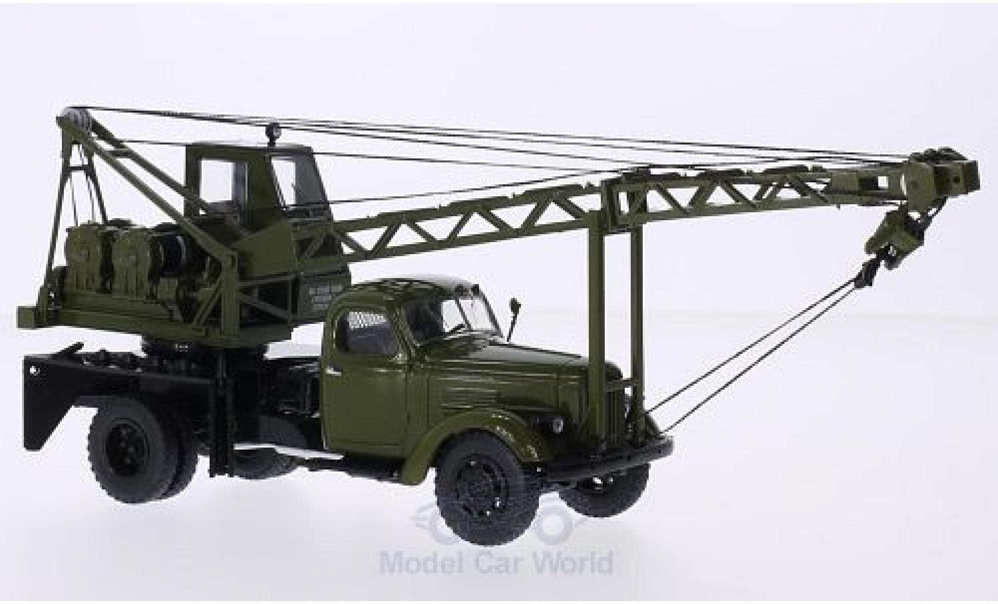 Zil 164 1/43 Start Scale Models ZIL oliv AK-75 Kranwagen Ausstellungsfahrzeug modelauto