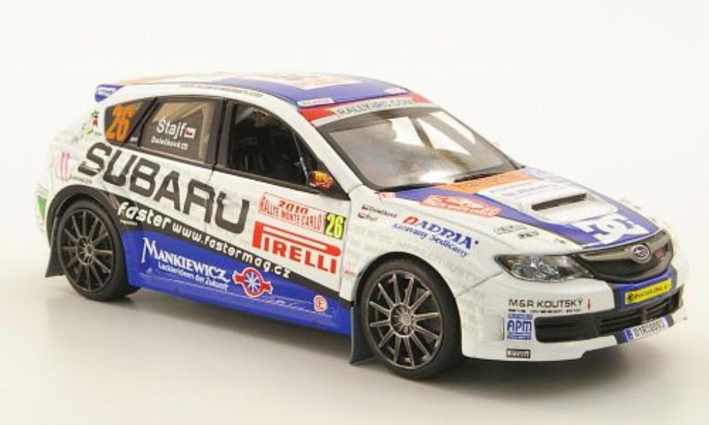 Subaru Impreza WRX 1/43 IXO WRX STI No.26 Rally Monte Carlo 2010 /Doleckova modelauto