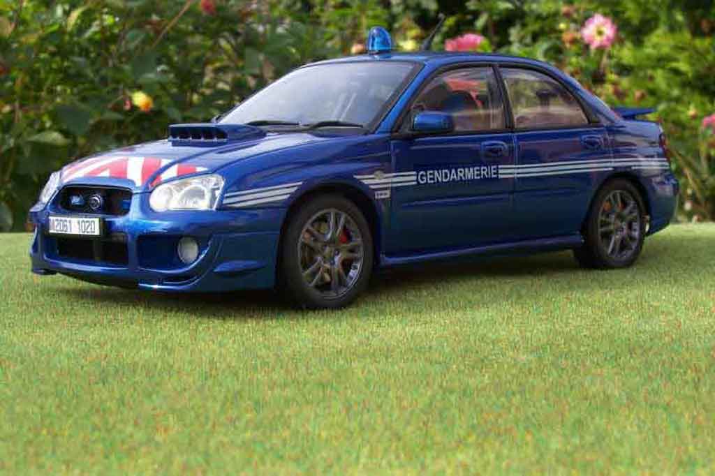 Subaru Impreza Police STI gendarmerie / politie 1/18 Autoart