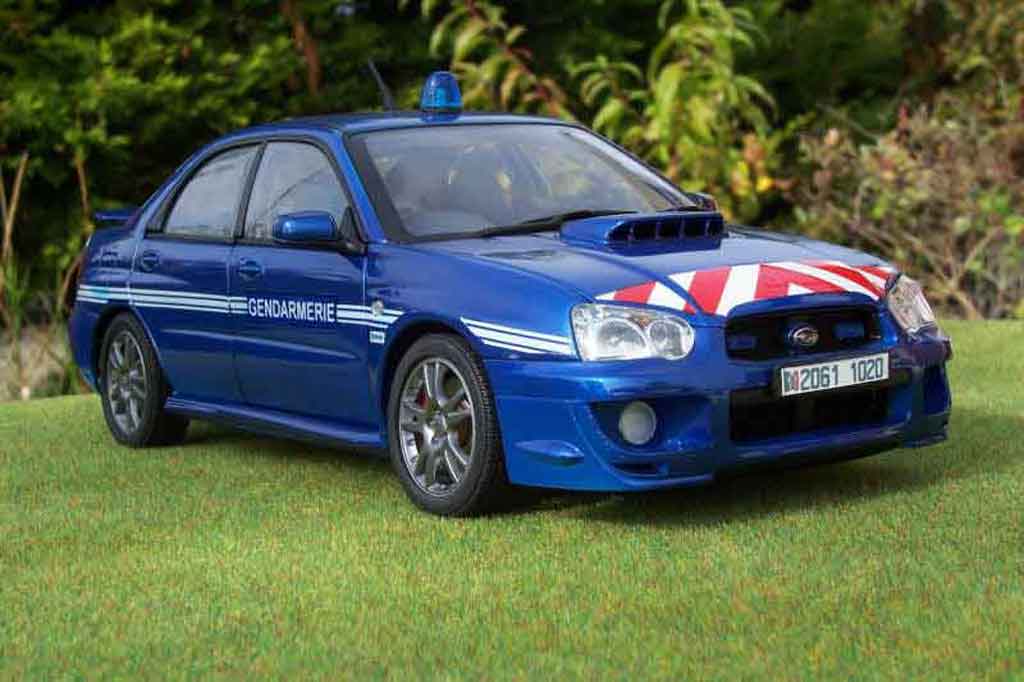 Subaru Impreza Police STI gendarmerie / politie 1/18 Autoart