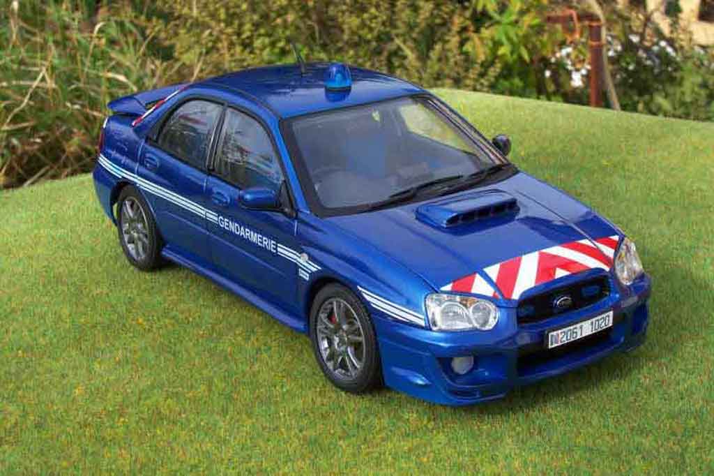 Subaru Impreza Police STI gendarmerie / politie 1/18 Autoart