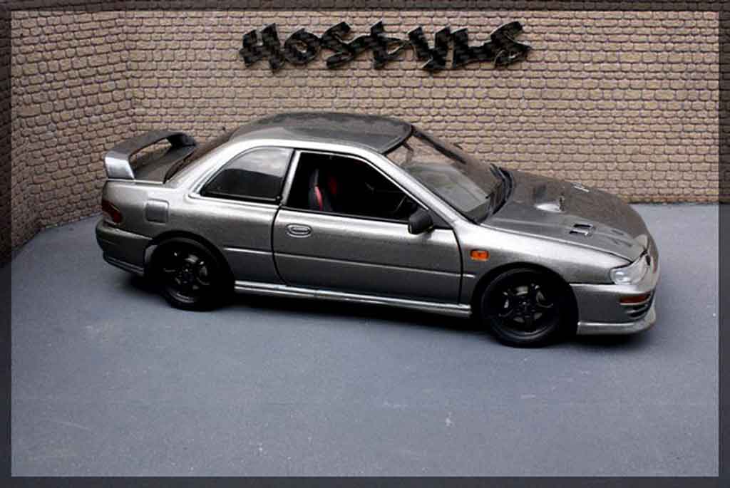 Subaru Impreza WRX Type R 1/18 Autoart WRX Type R gt turbo sti grijs carbone modelauto