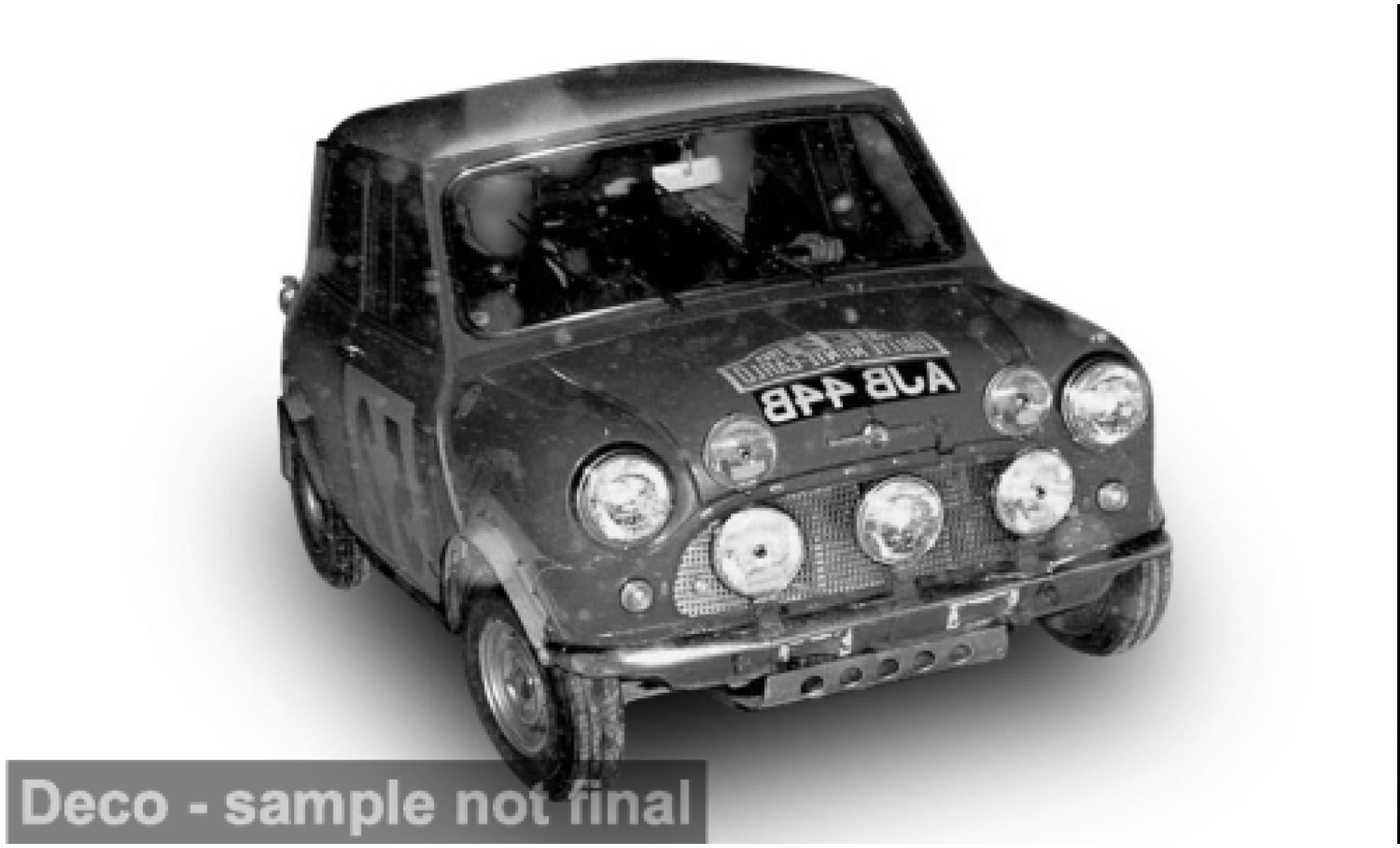 Mini Cooper 1/12 Sun Star Bmw S Rally Monte Carlo 1965 #52 1:12 modelauto