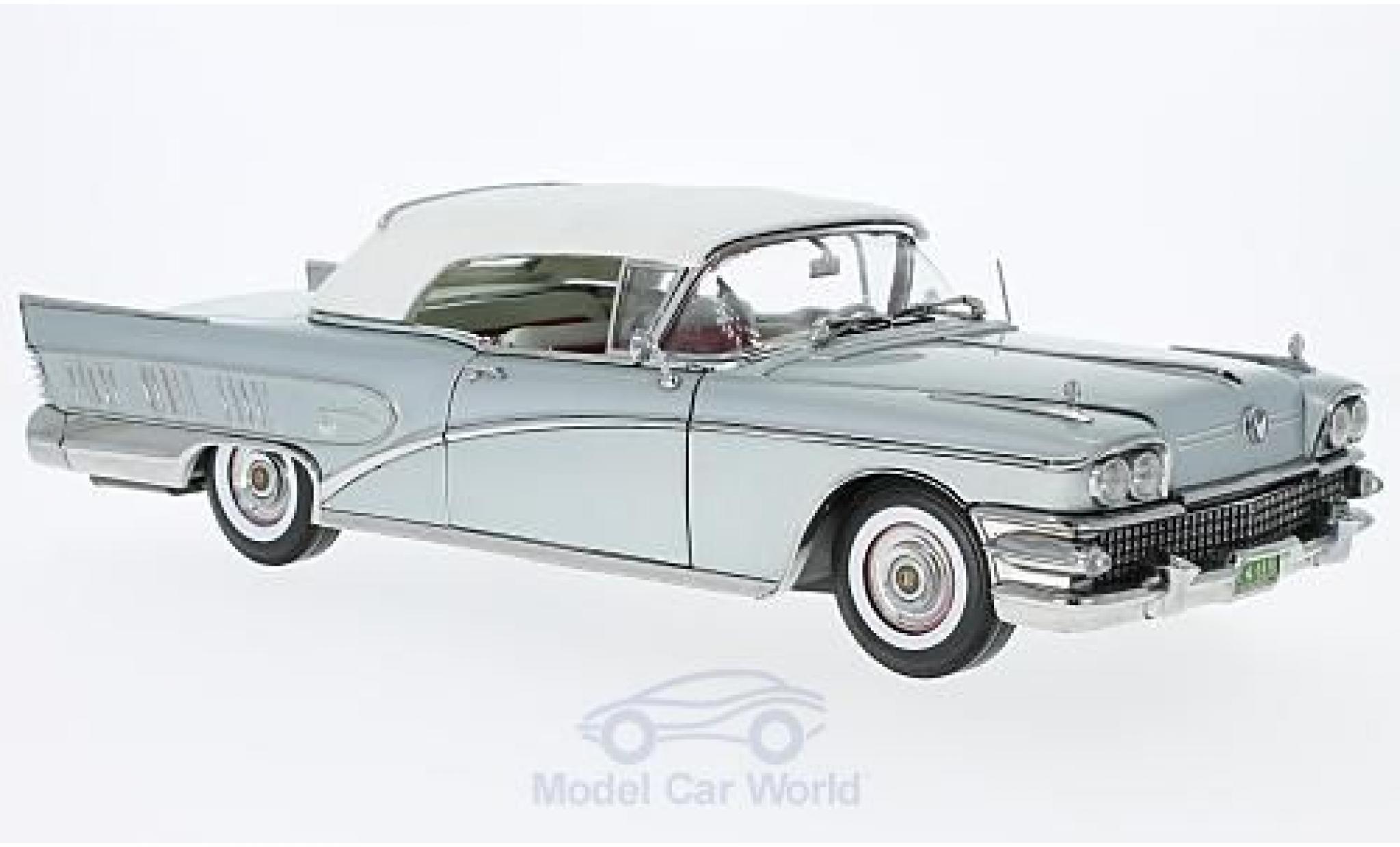 Buick Limited 1/18 Sun Star Cabriolet grijs 1958 geschlossen modelauto