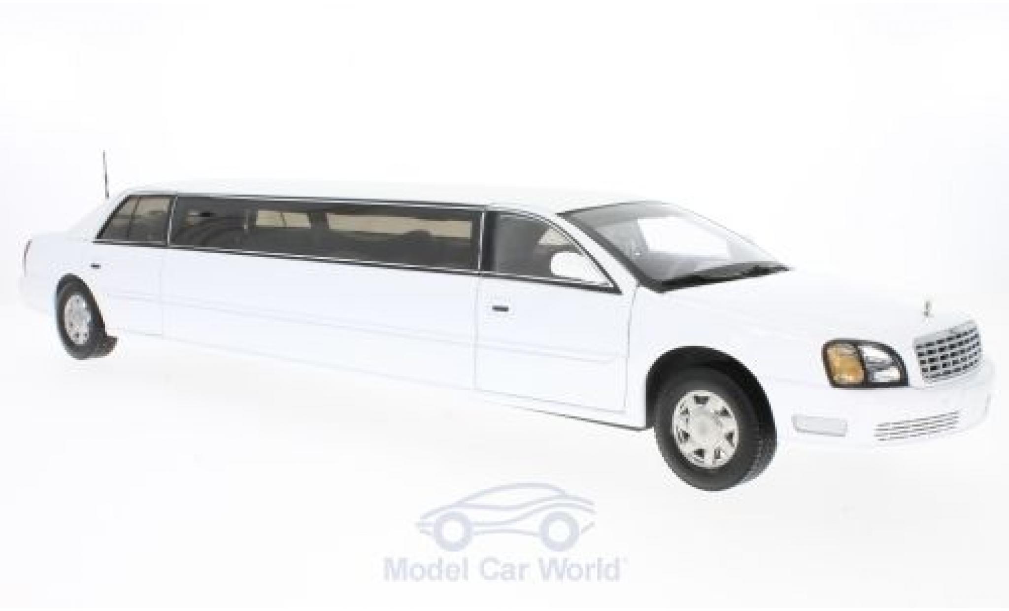 Cadillac Deville 1/18 Sun Star DeVille Sedan wit 2004 modelauto