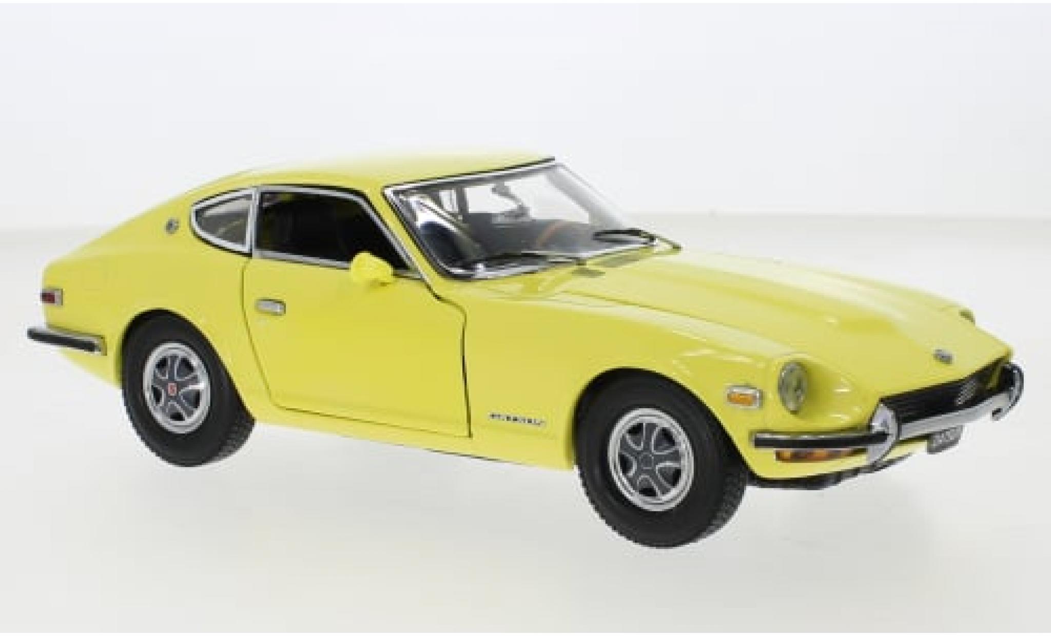 Datsun 240Z 1/18 Sun Star geel 1972 1:18 modelauto