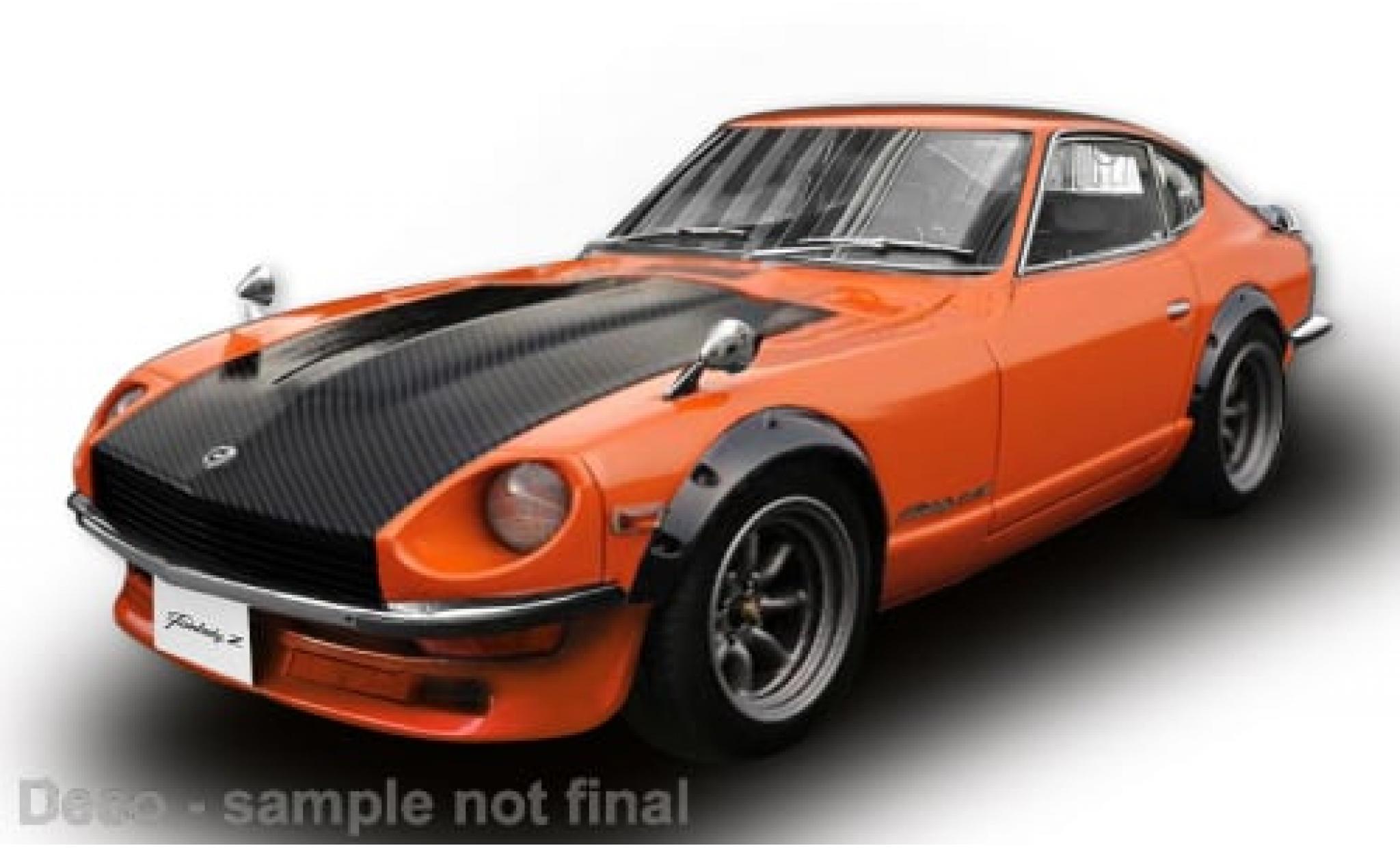 Datsun Fairlady 1/18 Sun Star Z (S30) oranje/carbon RHD 1970 1:18 modelauto
