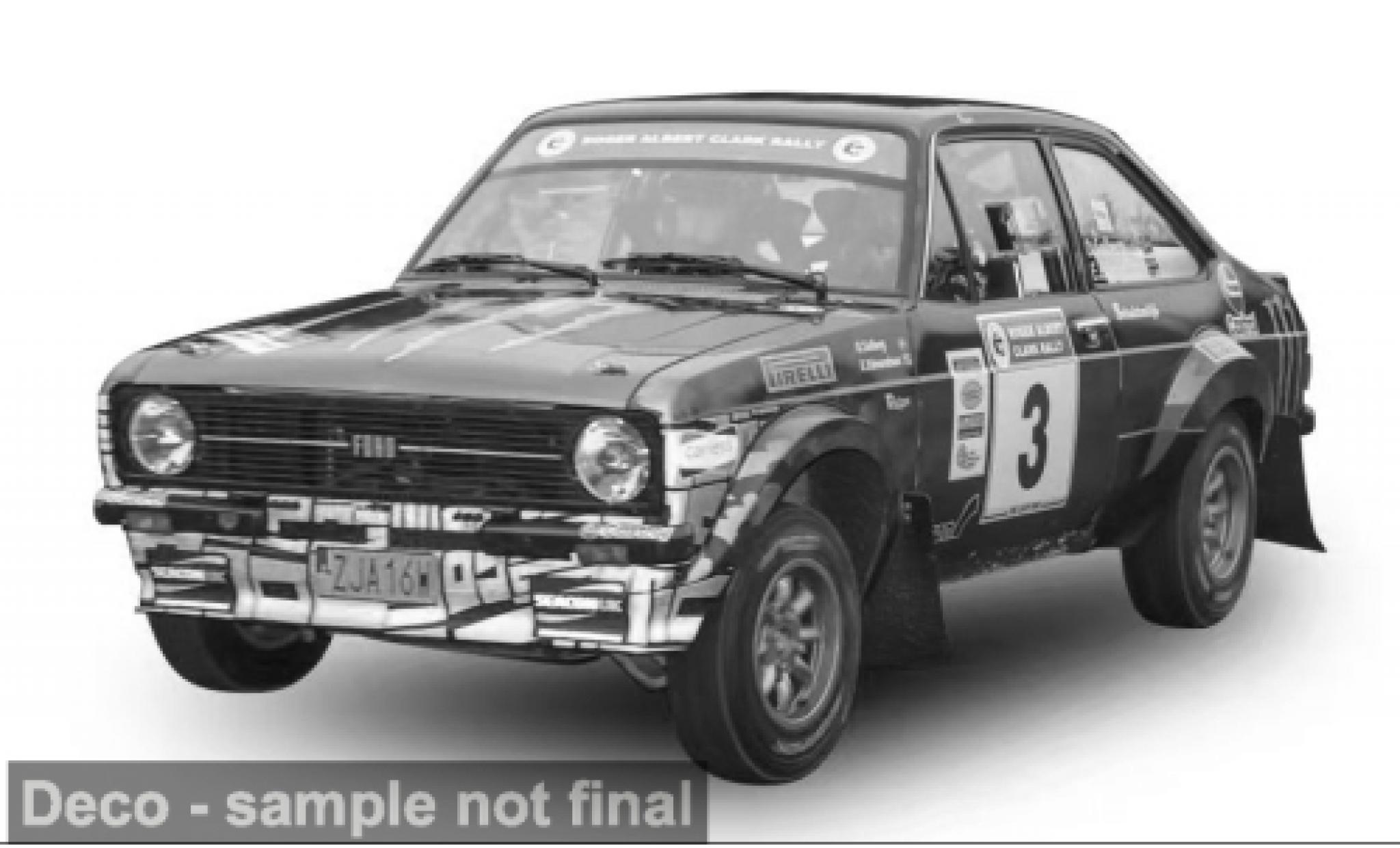 Ford Escort 1/18 Sun Star RS 1800 RAC Rally 2023 #3 1:18 modelauto