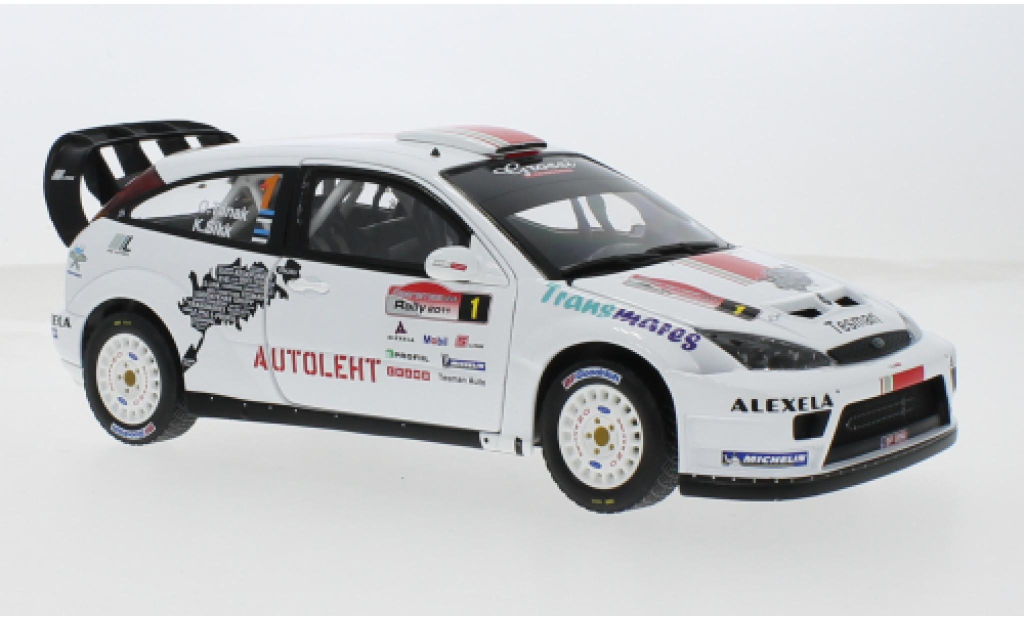 Ford Focus 1/18 Sun Star RS WRC03 No.1 MM Sport Saaremaa Rally 2011 1:18 modelauto