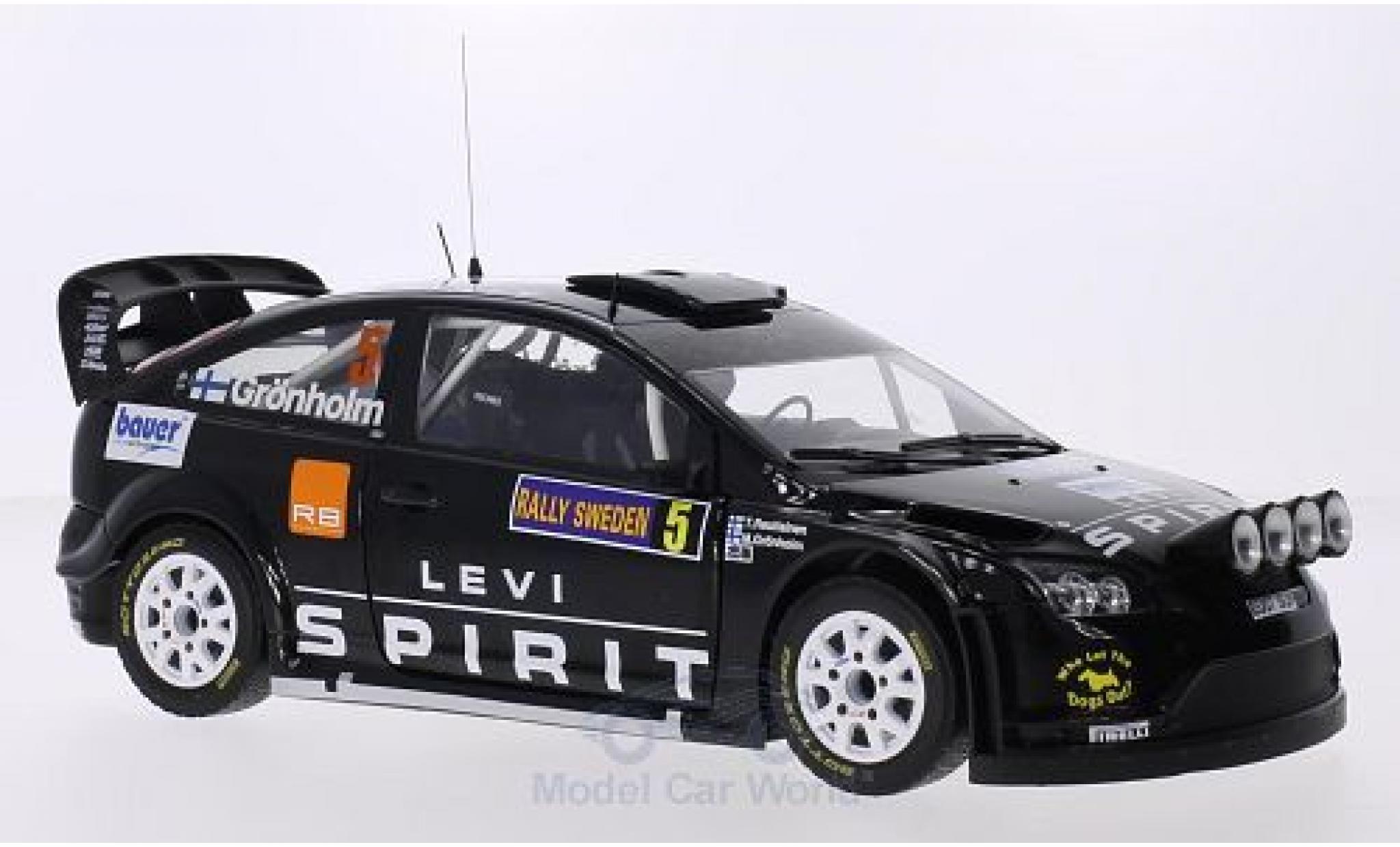 Ford Focus RS WRC 1/18 Sun Star RS WRC08 No.5 M-Sport Levi Spirit Rally Finnland 2010 M.Gr&ouml;nholm/T.Rautiainen modelauto
