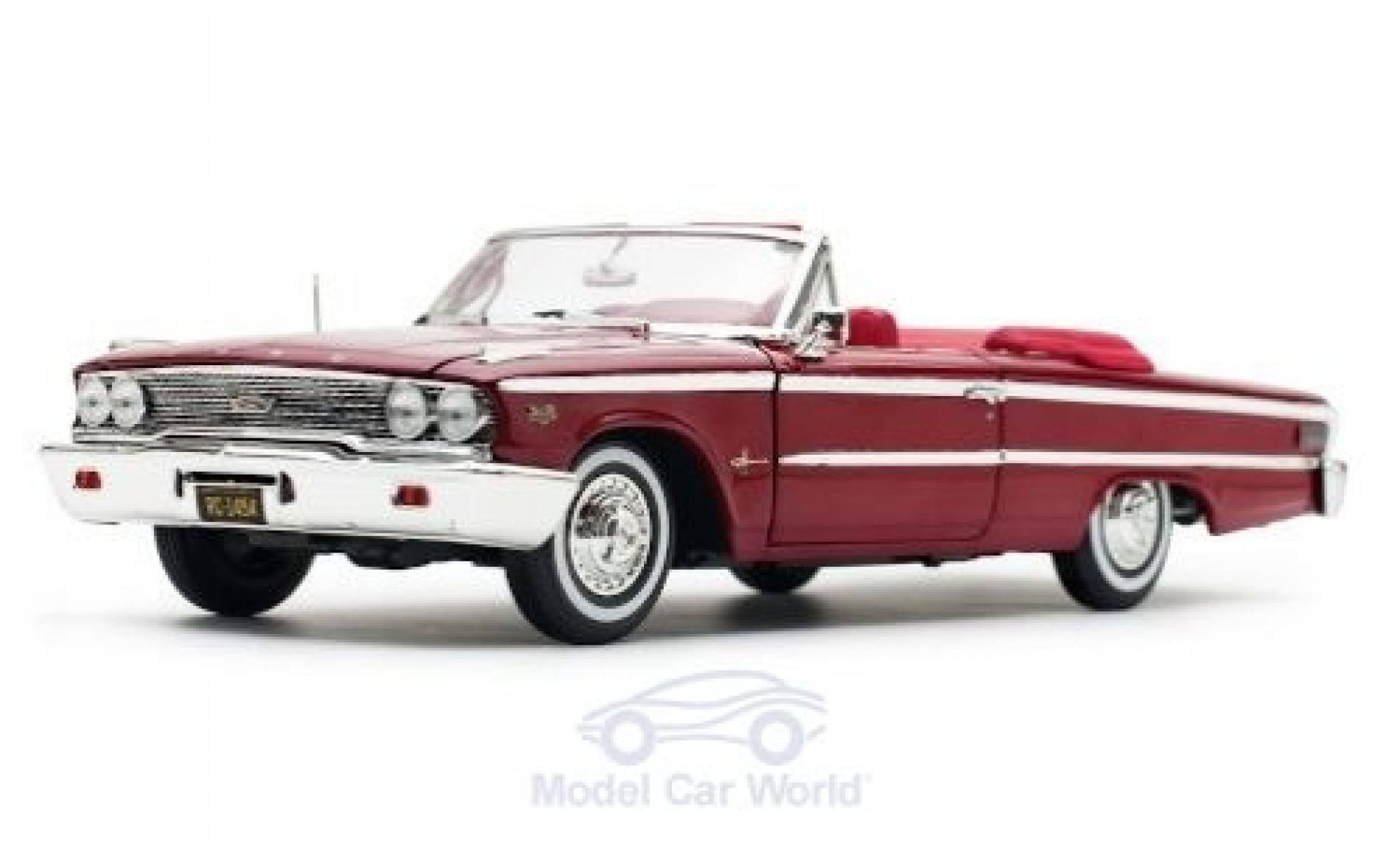 Ford Galaxy 1/18 Sun Star Galaxie 500XL Cabriolet metallic bruin 1963 modelauto