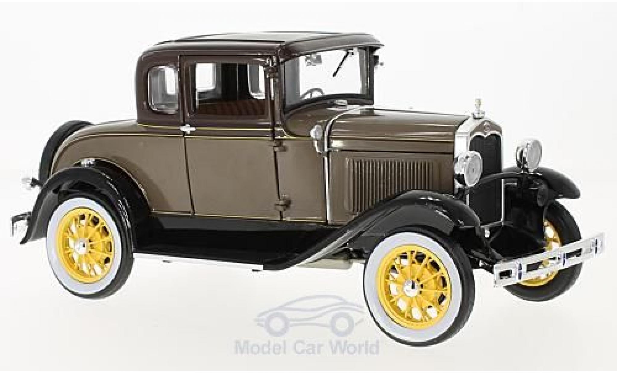 Ford Model A 1/18 Sun Star Coupe bruin 1931 modelauto