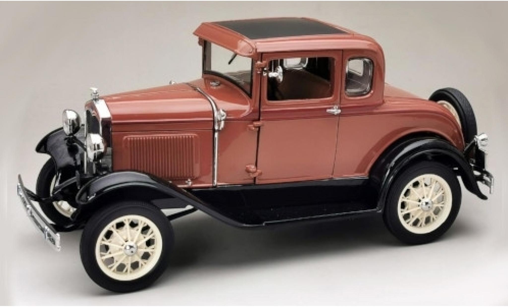 Ford Model A 1/18 Sun Star Coupe bruin/zwart 1931 modelauto
