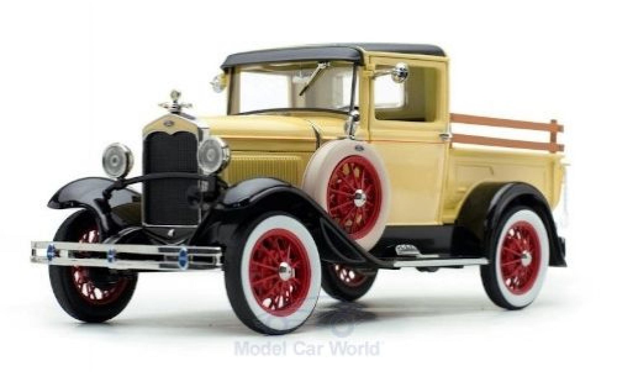 Ford Model A 1/18 Sun Star Pick Up geel/zwart 1931 modelauto