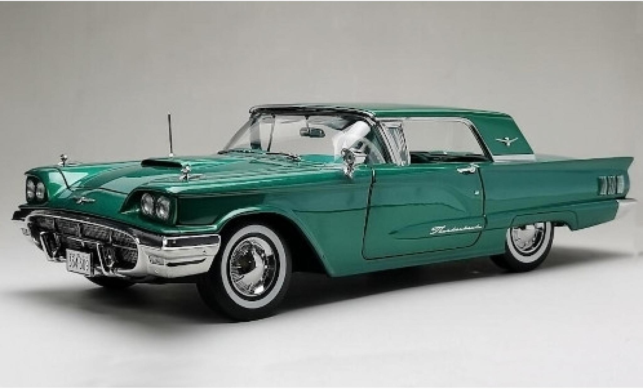 Ford Thunderbird 1/18 Sun Star HardTop Coupe metallic groen 1960 modelauto