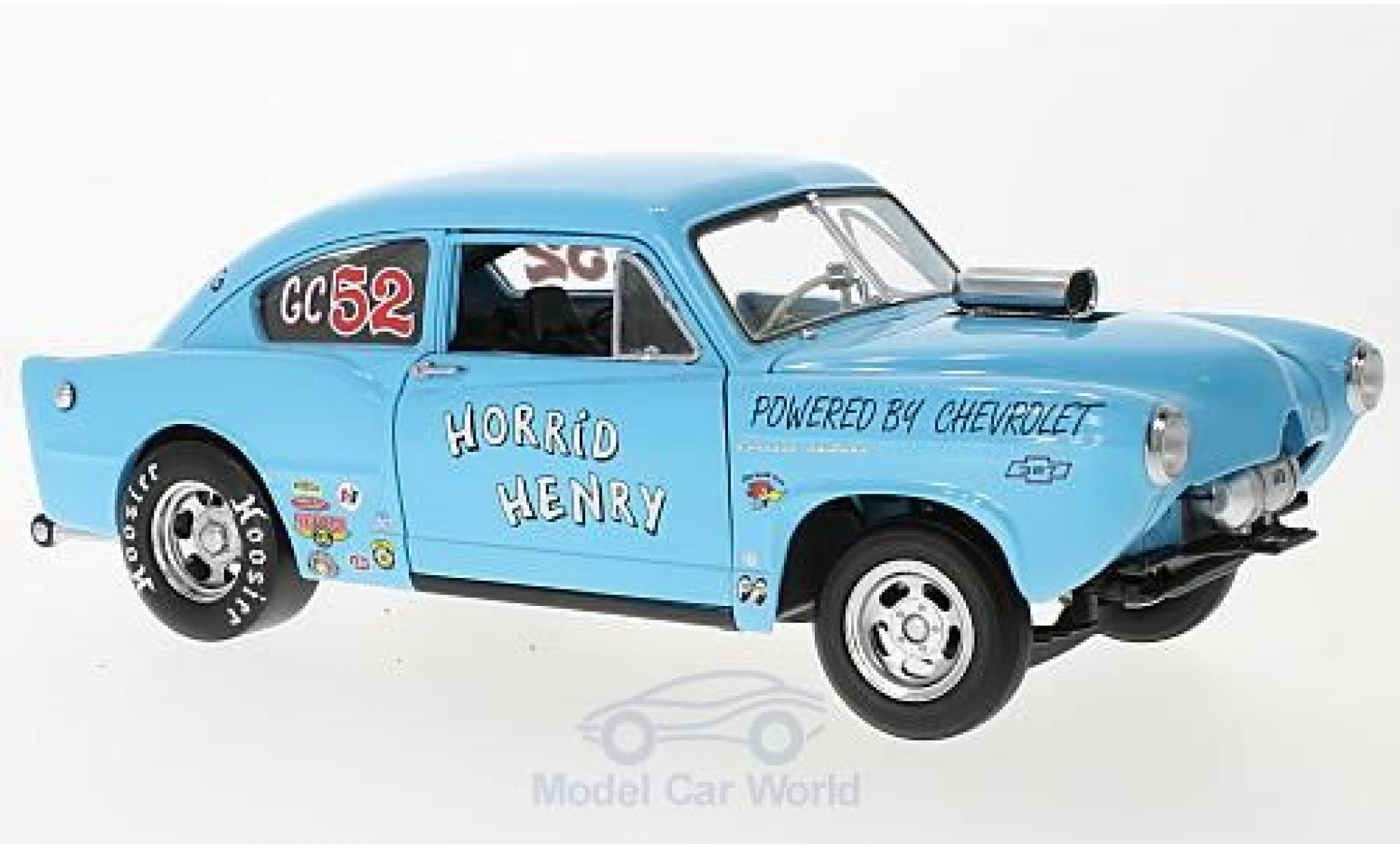 Kaiser Henry J 1/18 Sun Star Gasser blauw Horrid Henry 1951 modelauto