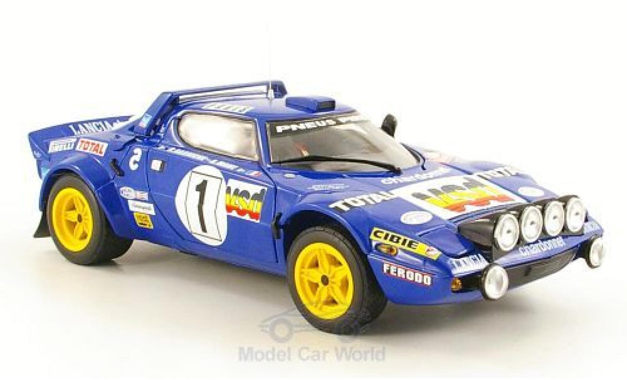 Lancia Stratos 1/18 Sun Star HF No.1 Rallye WM Rallye Monte Carlo 1980 B.Darniche/A.Mahe ohne Vitrine modelauto
