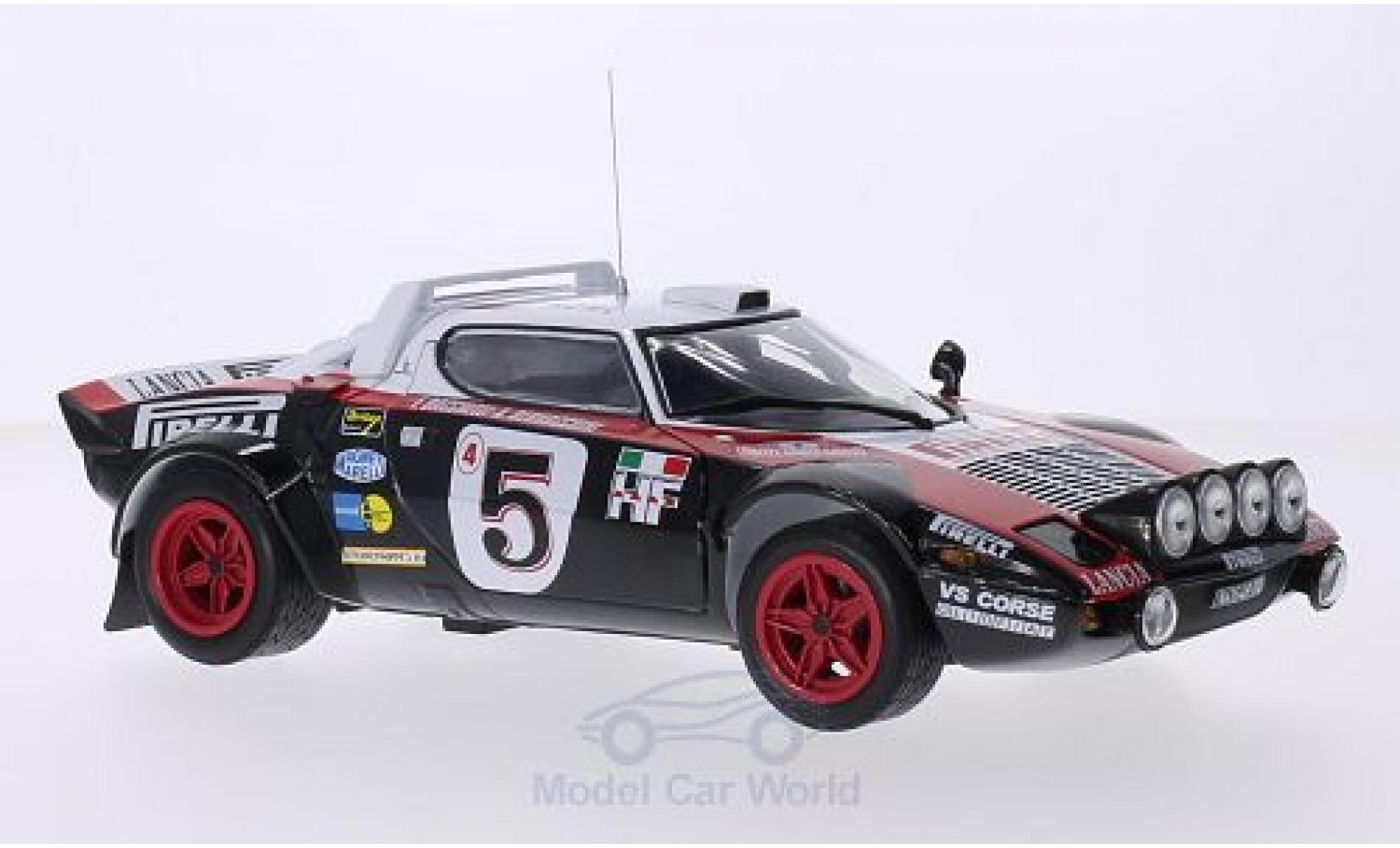 Lancia Stratos 1/18 Sun Star HF Rally No.5 Pirelli Rallye WM Rallye Monte-Carlo 1978 inklusive Abdeckung f&uuml;r Zusatzscheinwerfer F.Bacci/A.Bernacchini modelauto