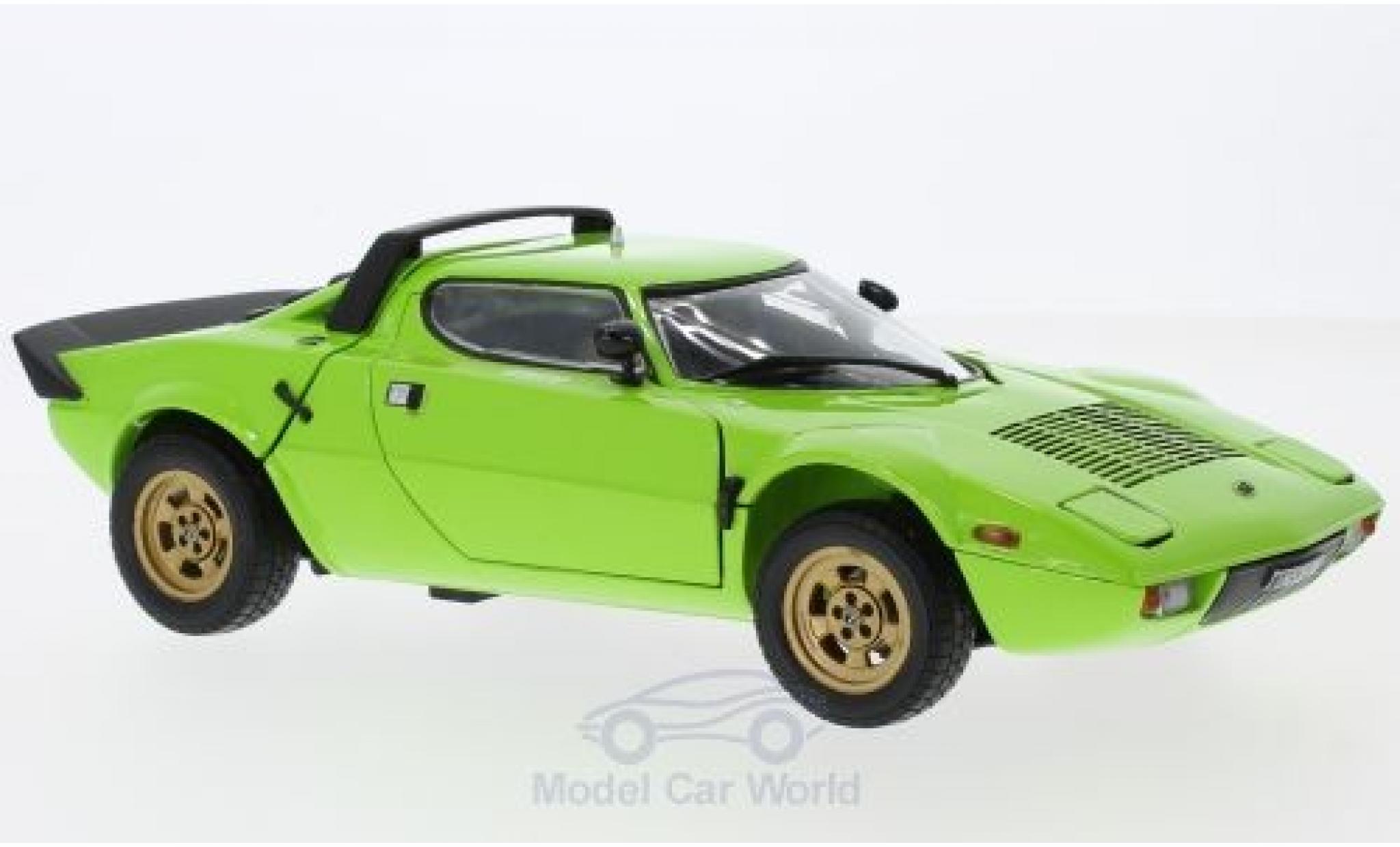 Lancia Stratos 1/18 Sun Star Stradale groen 1975 ohne Vitrine modelauto