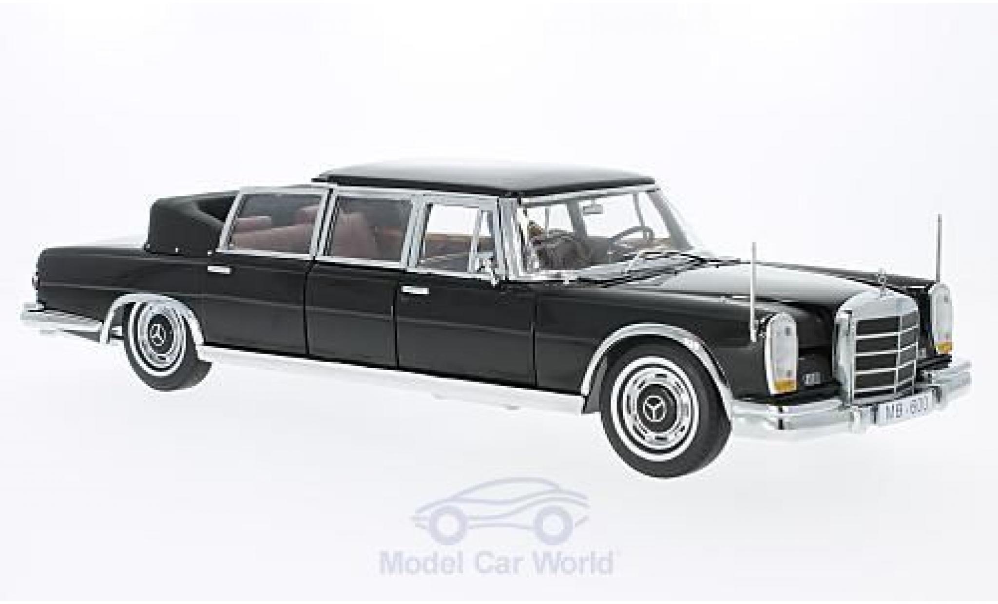 Mercedes 600 1/18 Sun Star Landaulet zwart 1966 modelauto