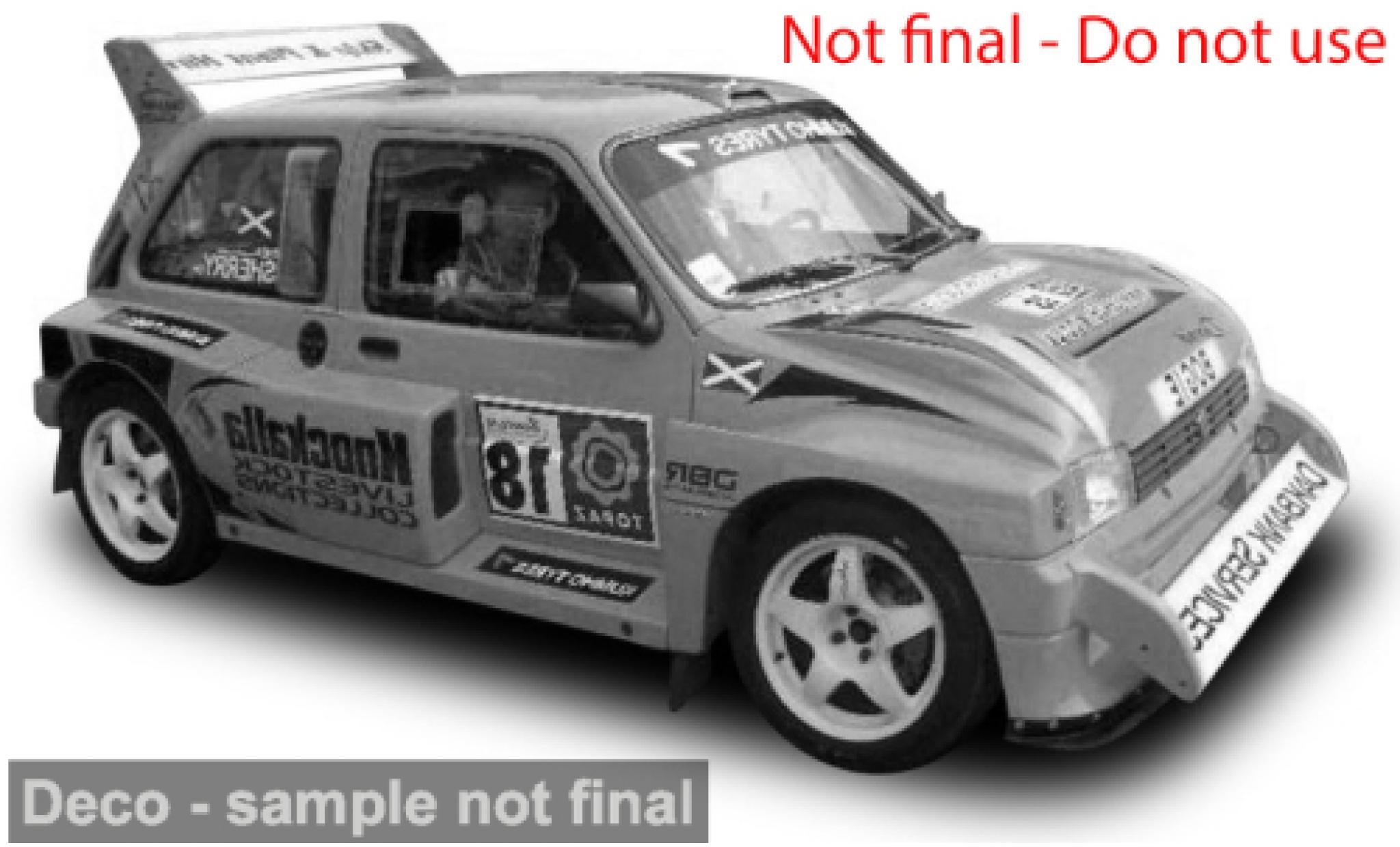 MG Metro 1/18 Sun Star 6R4 Donegal International Rally 2010 #18 1:18 modelauto