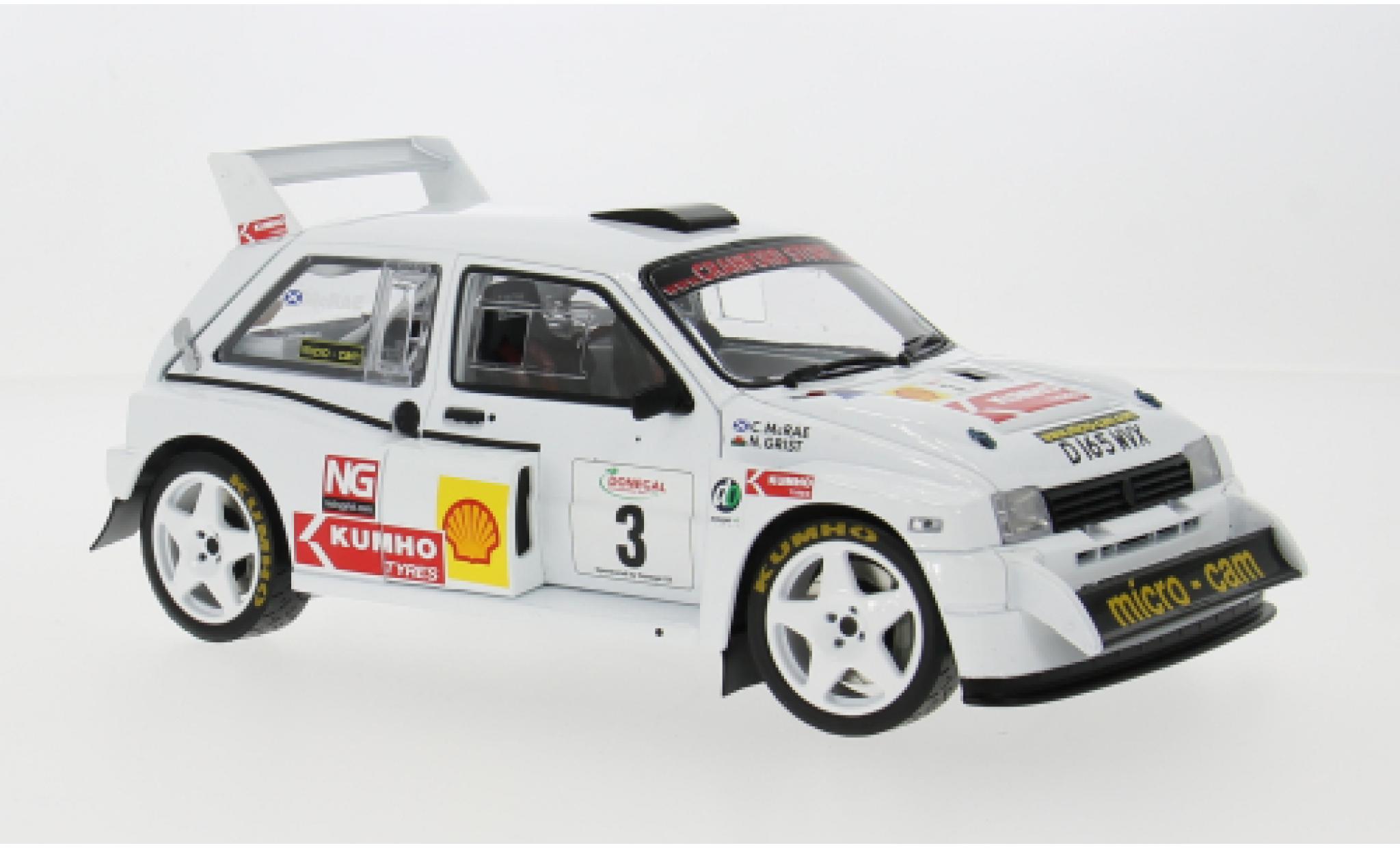 MG Metro 1/18 Sun Star 6R4 No.3 Donegal International Rally 2006 1:18 modelauto