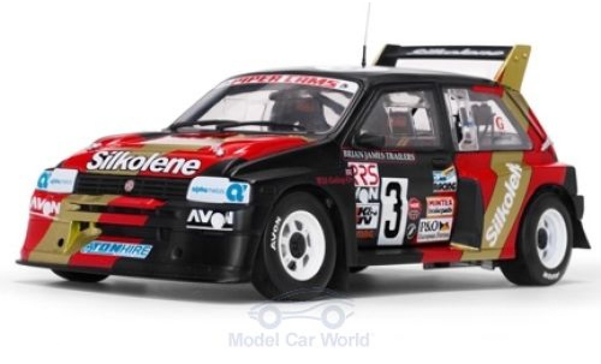 MG Metro 1/18 Sun Star 6R4 RHD No.3 Silkolene Rallye-Cross 1986 W.Gollop modelauto