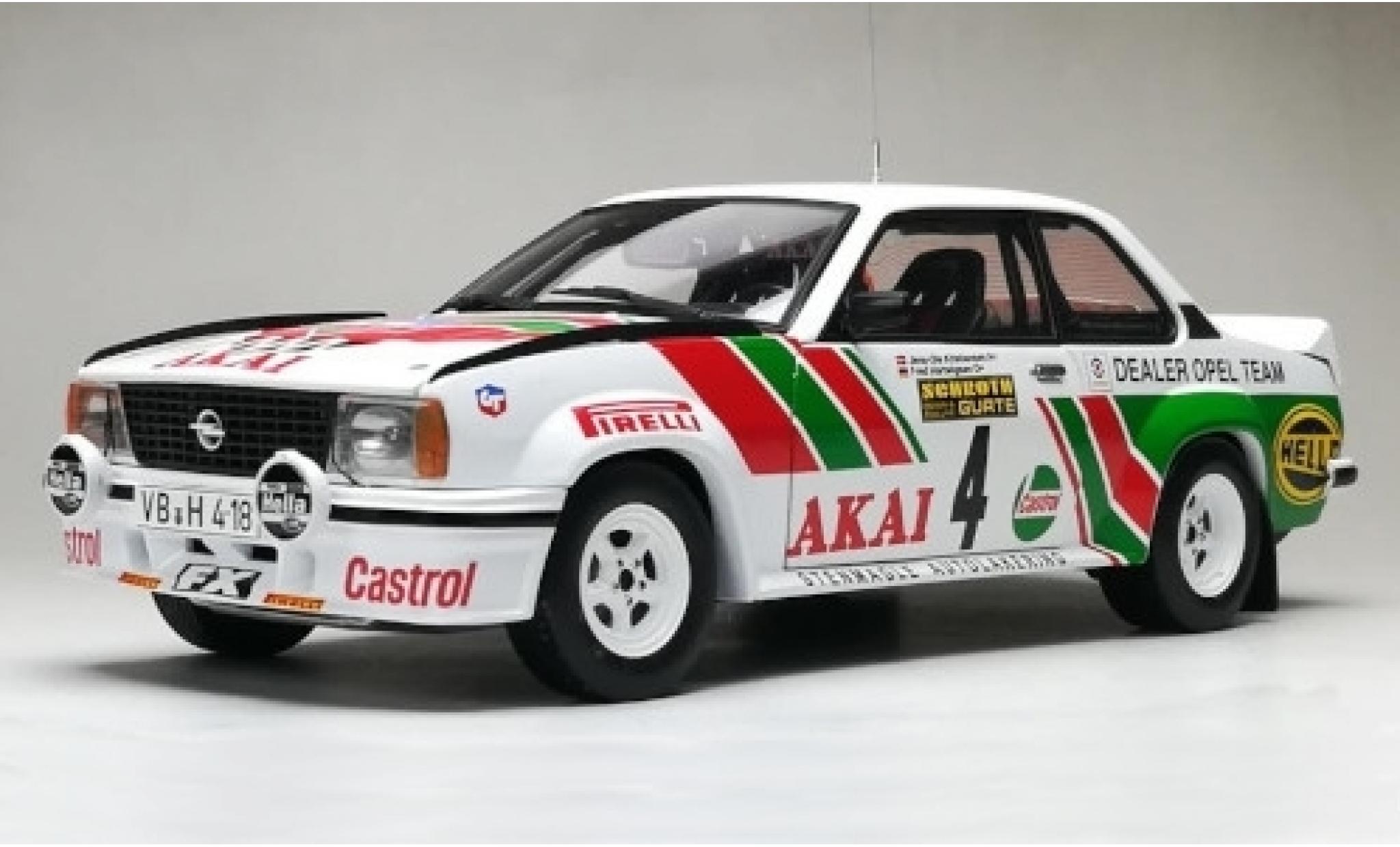 Opel Ascona 1/18 Sun Star B 400 No.4 Dealer Team Castrol International Sachs Winter Rallye 1981 J-O.Kristiansen/F.Hartwigsen modelauto
