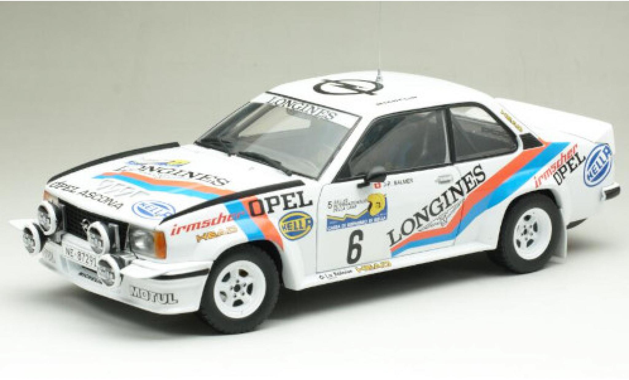 Opel Ascona 1/18 Sun Star B 400 No.6 Irmscher Longines Rally Lana 1982 J-P.Balmer/F.Cavalli modelauto