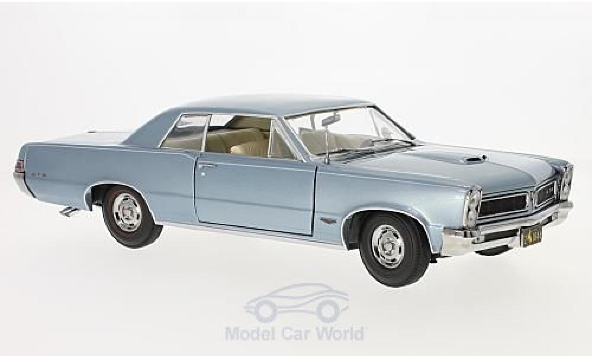 Pontiac GTO 1/18 Sun Star metallic blauw 1965 modelauto