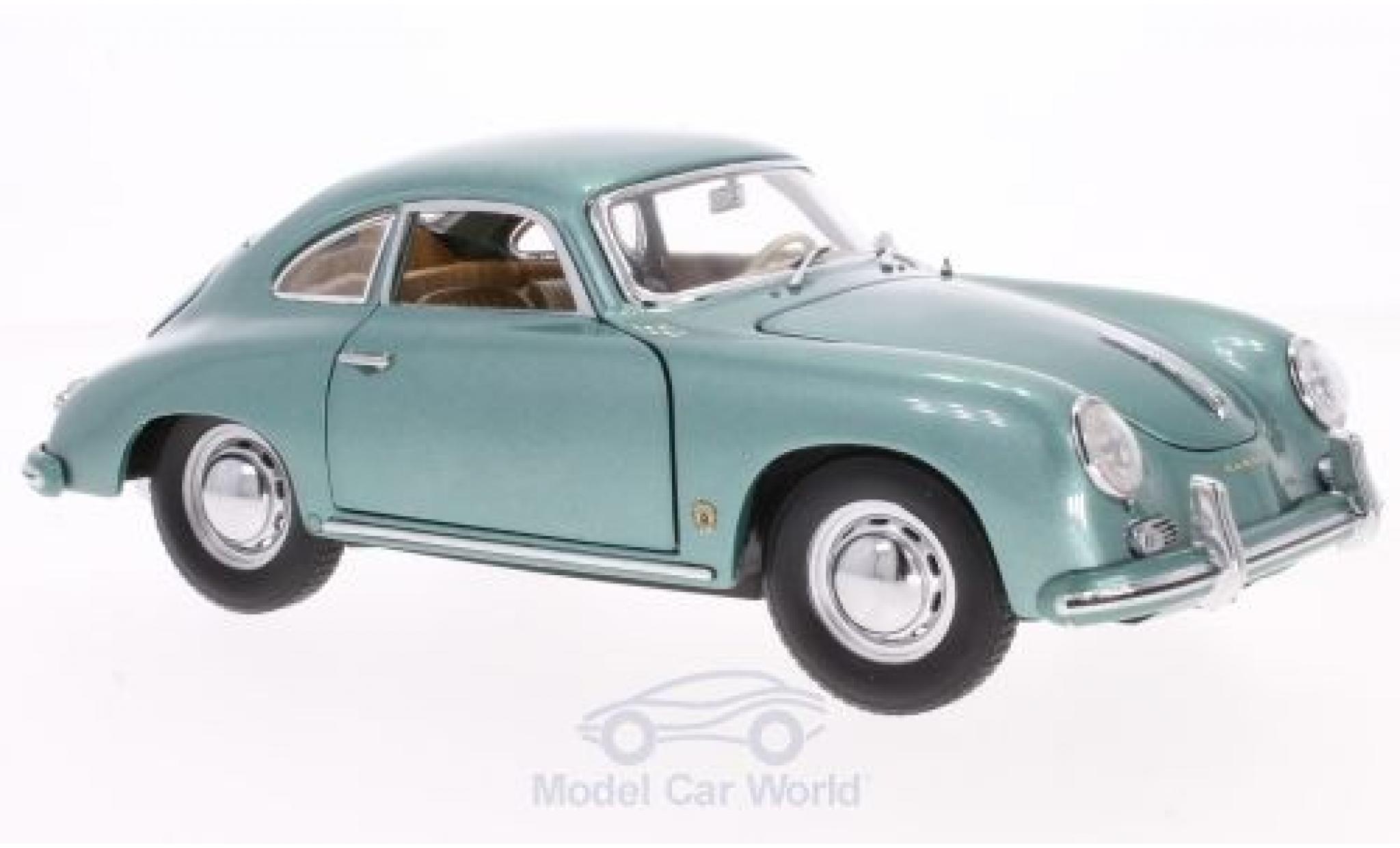 Porsche 356 A 1/18 Sun Star A 1500 GS Carrera GT metallic groen 1957 modelauto