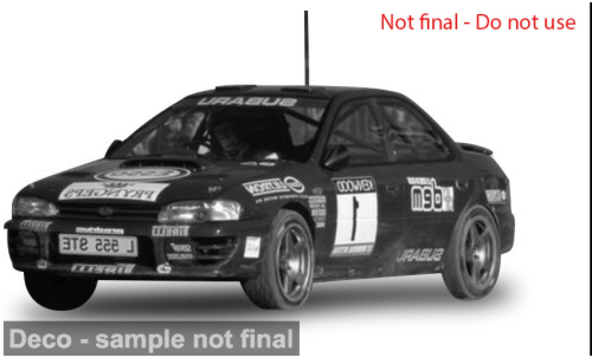 Subaru Impreza 1/18 Sun Star 555 Memorial Bettega 1994 #1 1:18 modelauto