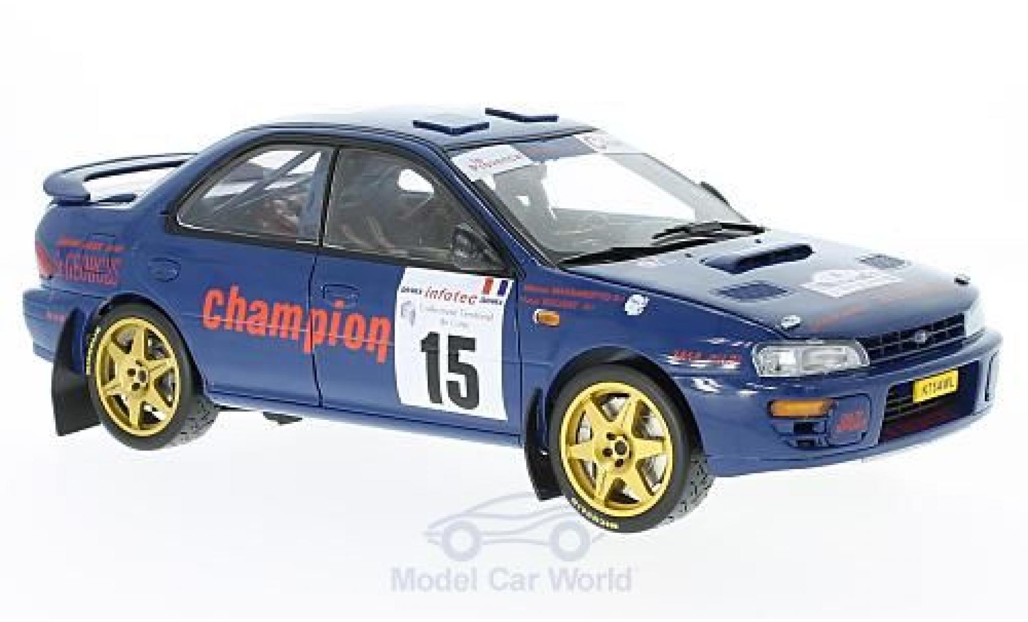 Subaru Impreza 555 1/18 Sun Star 555 No.15 Tour de Corse 1996 M.Massaroodto/Y.Bouzat modelauto