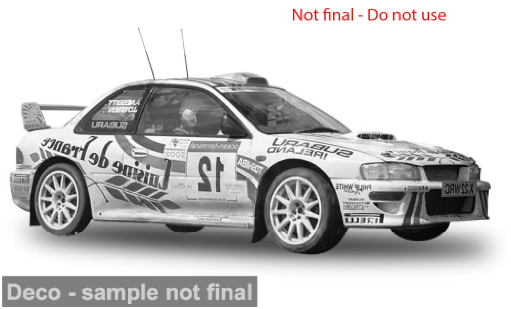 Subaru Impreza 1/18 Sun Star S6 WRC Jim Clark Rally 2002 #12 1:18 modelauto