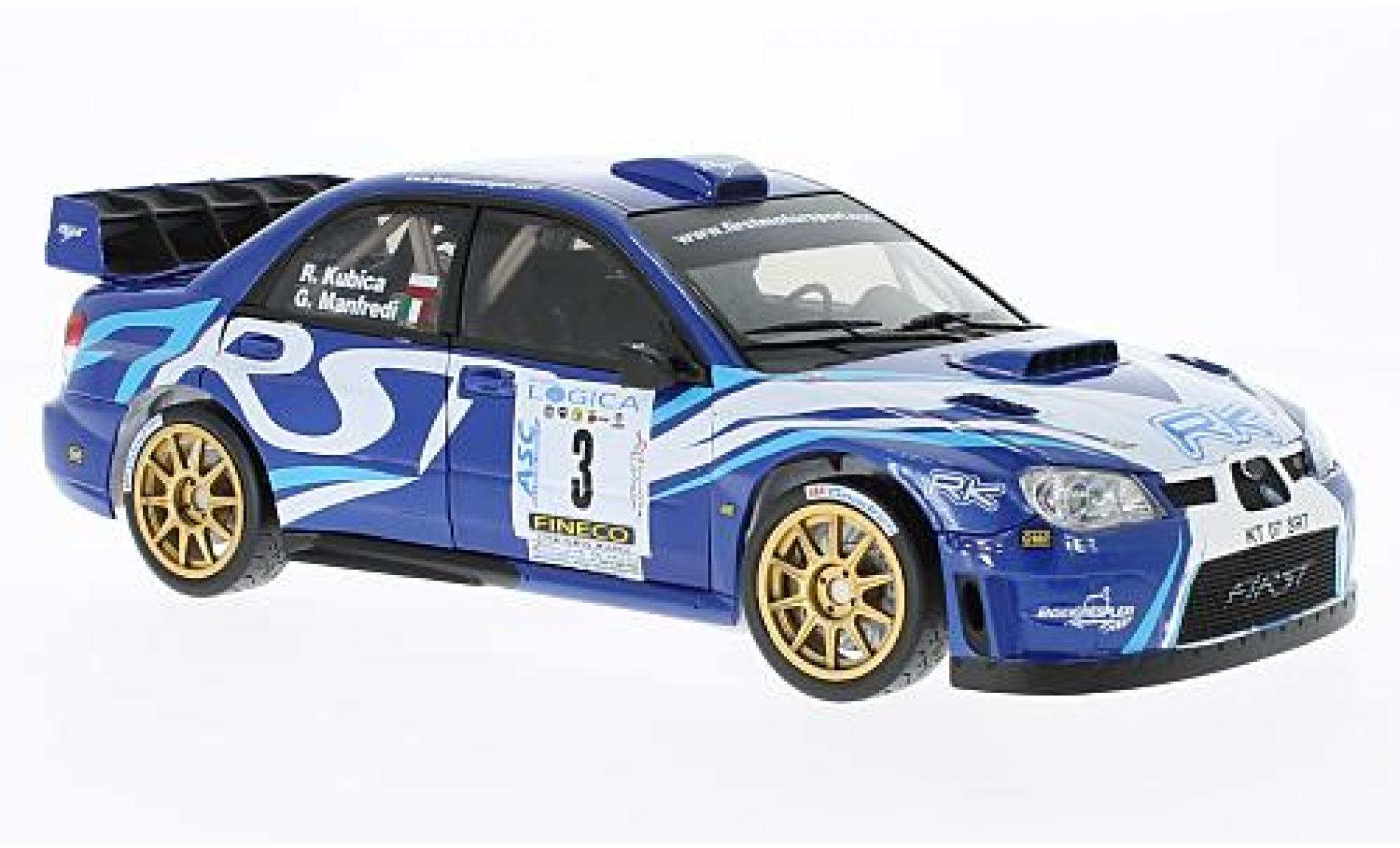 Subaru Impreza 1/18 Sun Star WRC07 No.3 Rallye WM Ronde Gomitolo di Lana 2012 R.Kubica/G.Manfredi modelauto