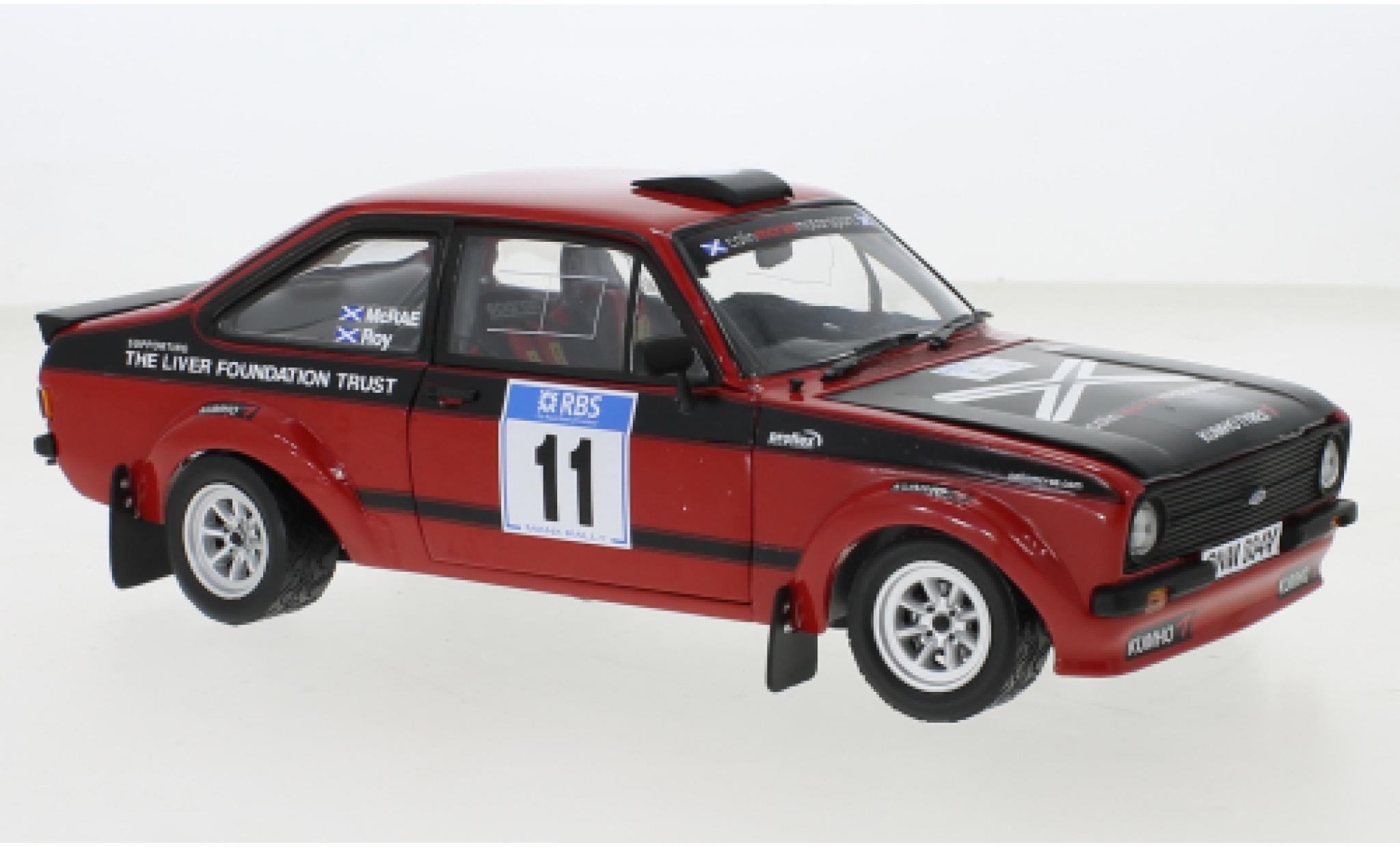 Ford Escort 1/18 Sun Star MkII RS 1800 No.11 Rallye Manx 2007 modelauto