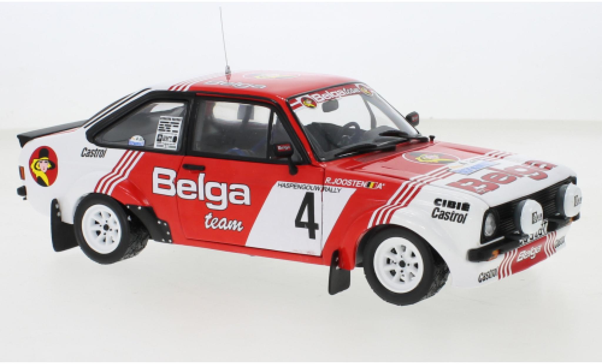 Ford Escort 1/18 Sun Star MkII RS 1800 No.4 Belga Haspengouw Rallye 1981 modelauto
