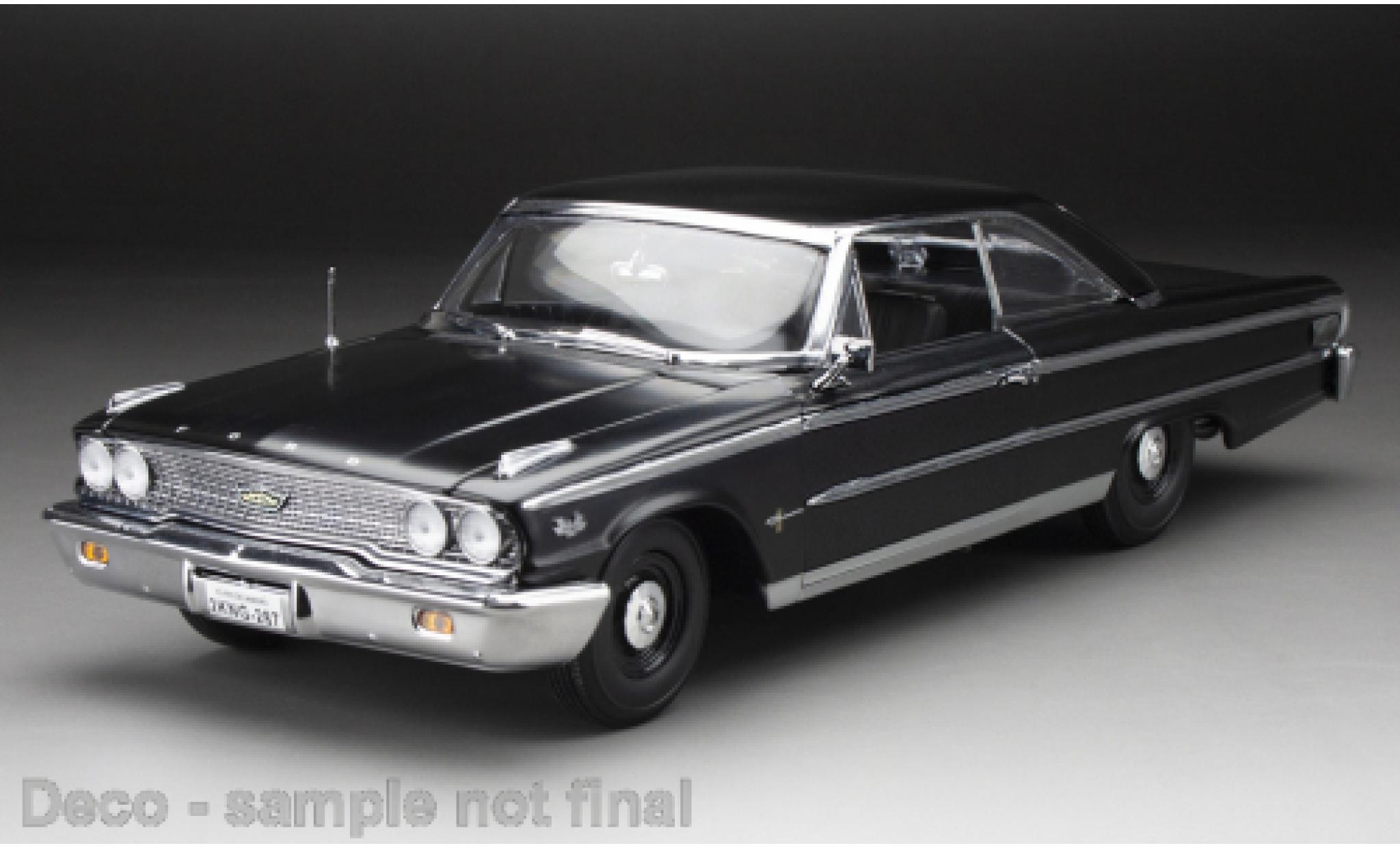 Ford Galaxy 1/18 Sun Star Galaxie 500 XL Hardtop zwart 1963 modelauto