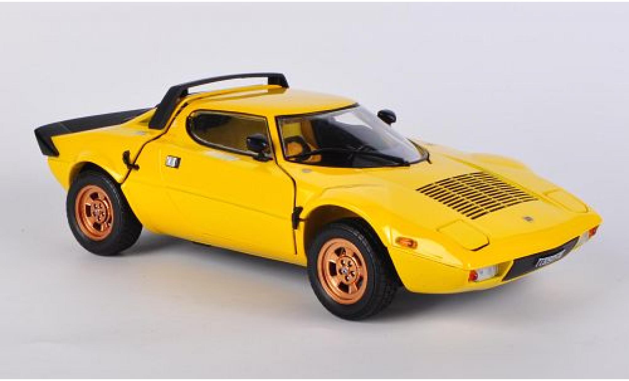 Lancia Stratos 1/18 Sun Star geel 1975 modelauto