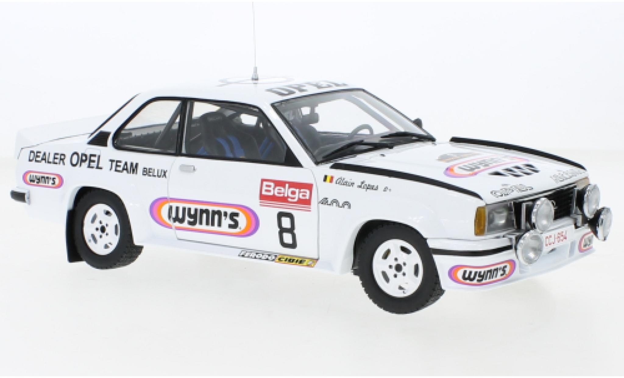 Opel Ascona 1/18 Sun Star B 400 No.8 Wynns Rally Bianchi 1981 modelauto