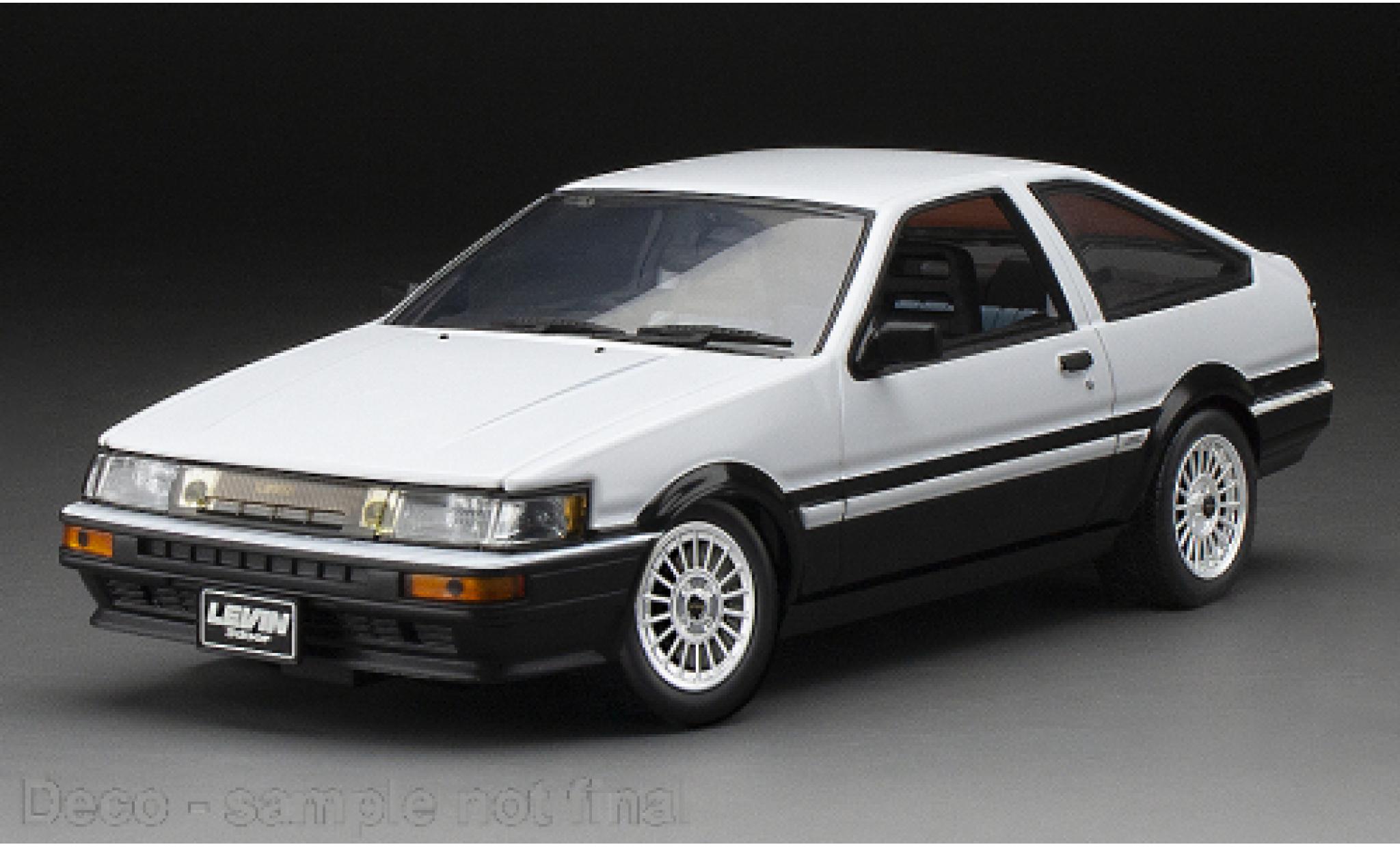 Toyota Corolla 1/24 Sun Star Levin (AE86) wit/zwart 1985 modelauto