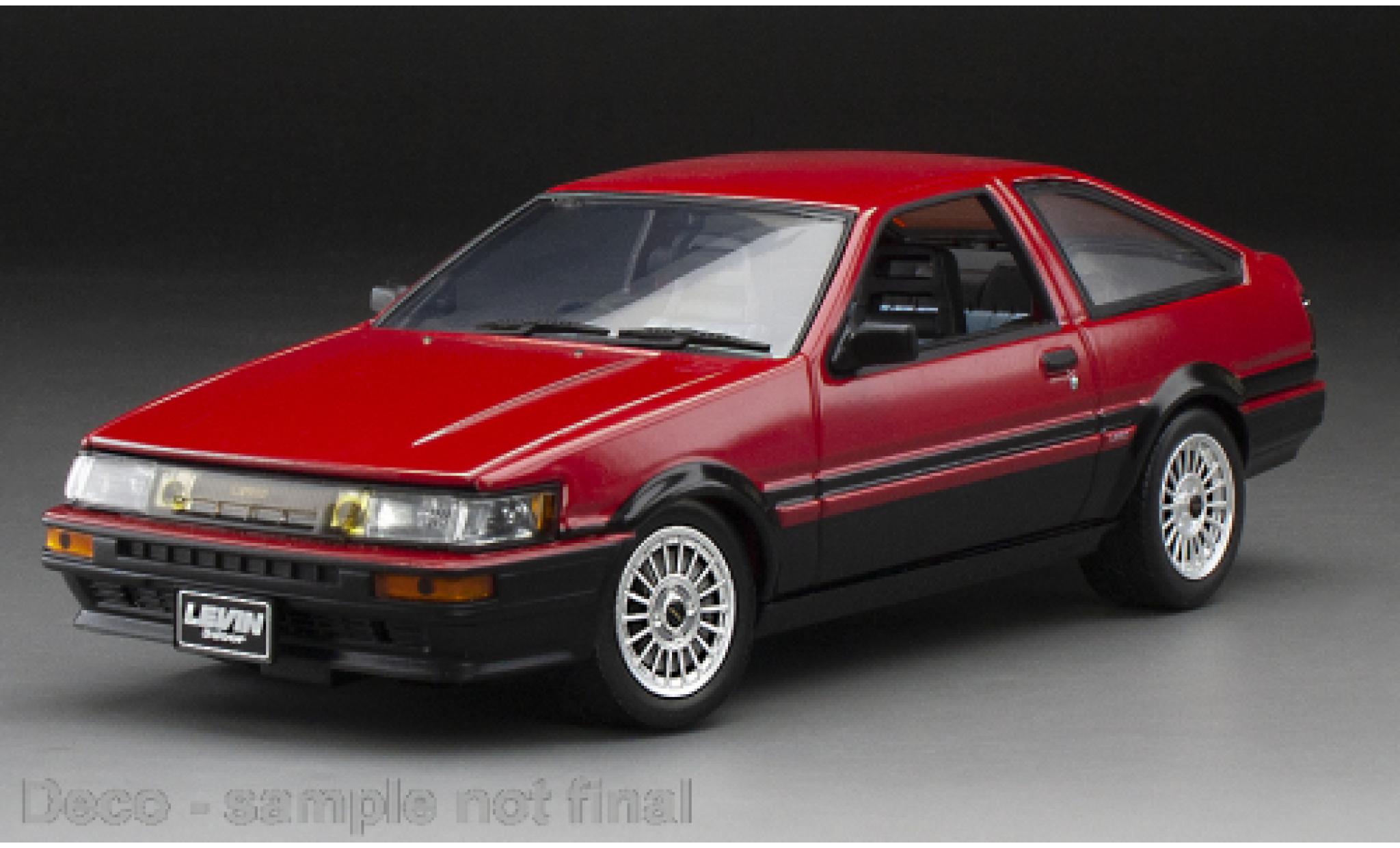 Toyota Corolla 1/24 Sun Star Levin (AE86) rood/zwart 1985 modelauto