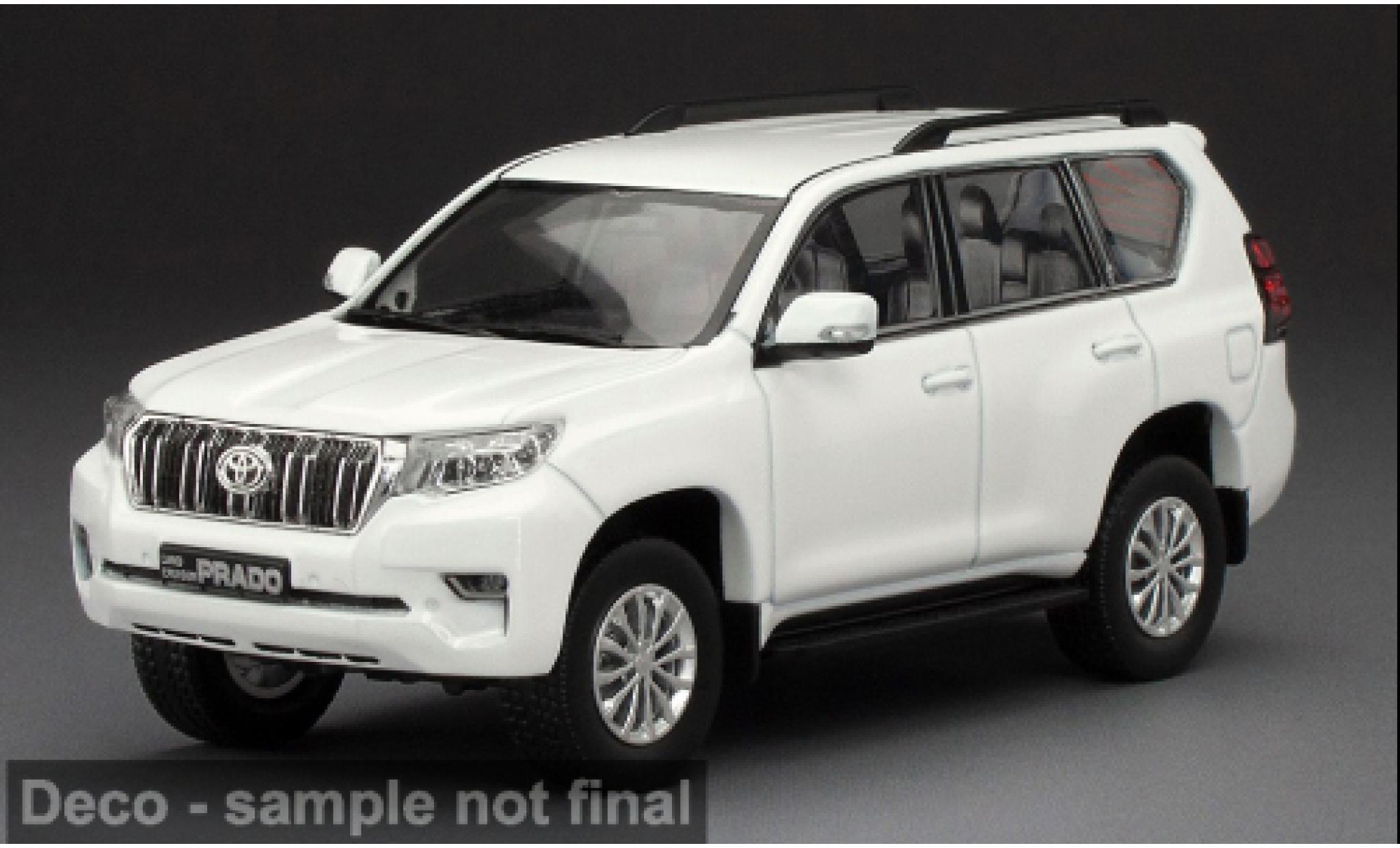 Toyota Land Cruiser 1/43 Sun Star Prado wit 2018 1:43 modelauto