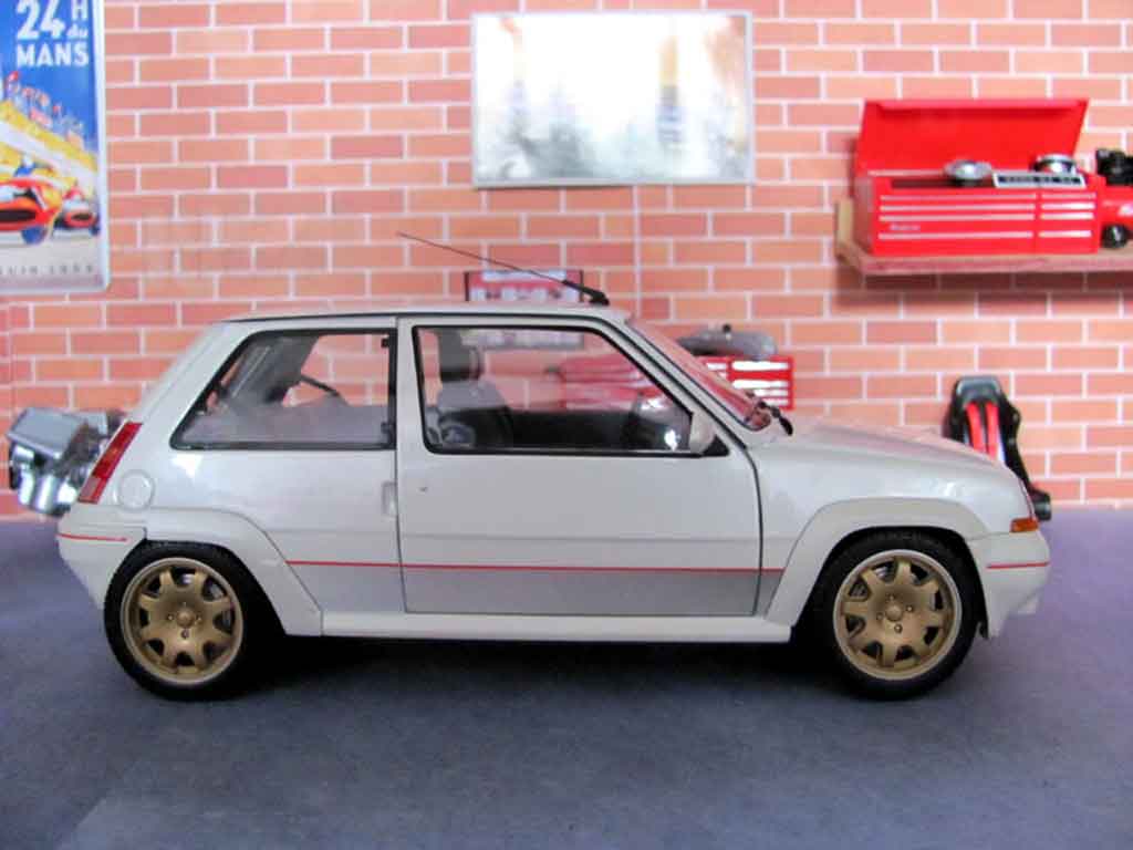 Renault 5 Phase 1 GT Turbo 1 wit jantes clio williams 1/18 Norev