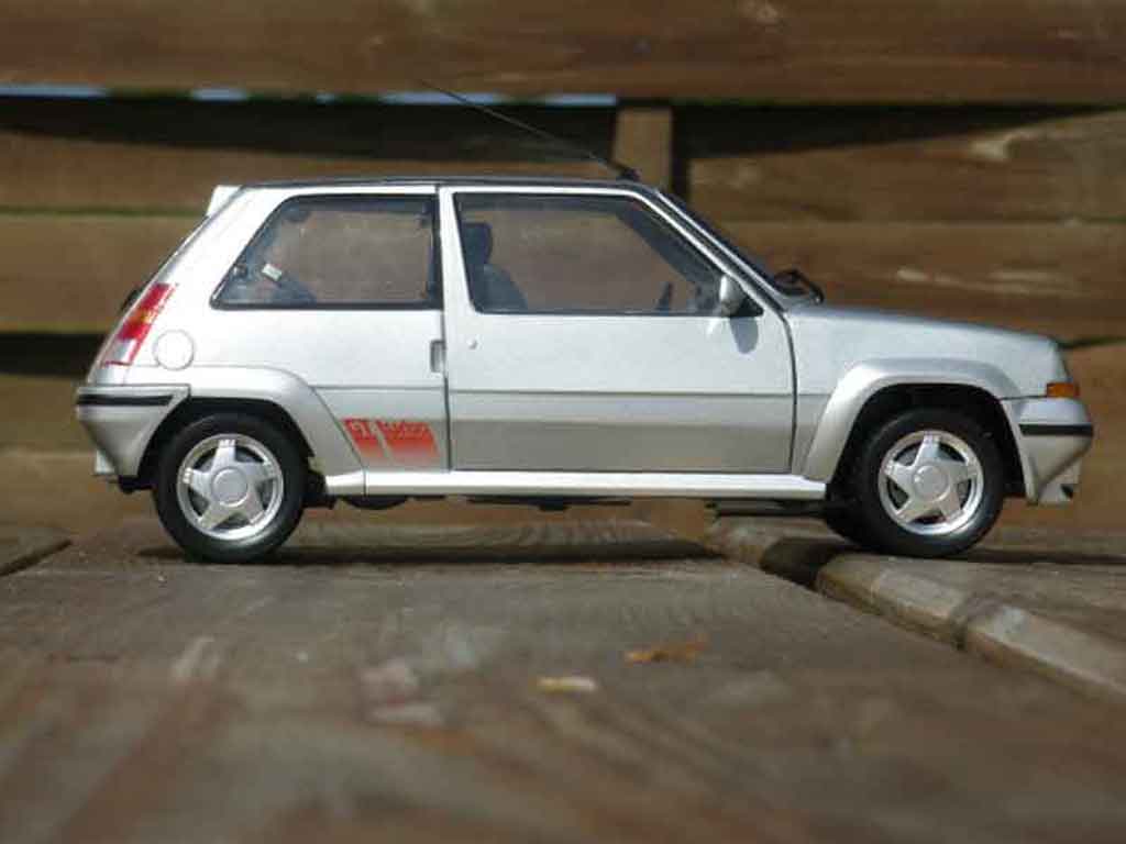 Renault 5 Phase 2 GT Turbo 2 grijs 1/18 Norev